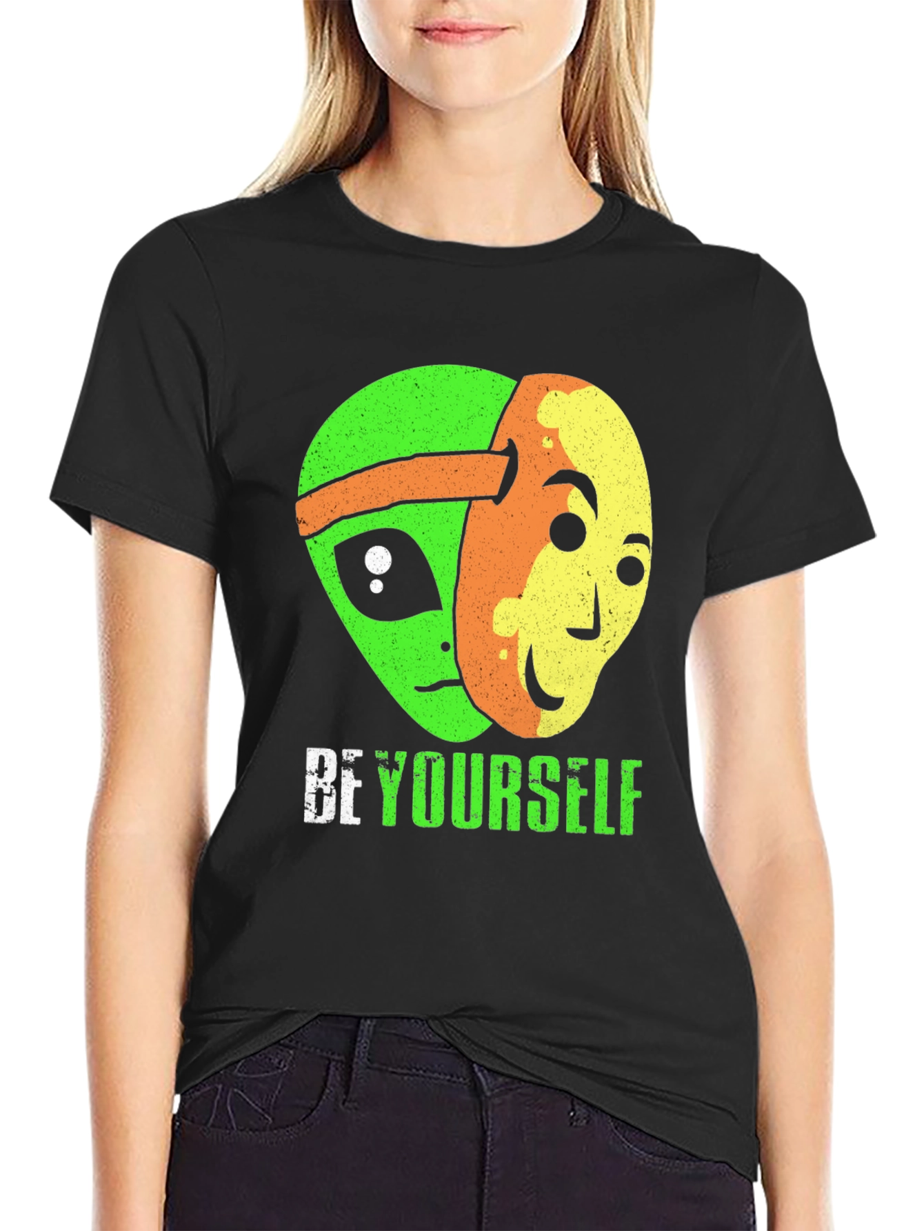 Be Yourself Alien Graphic T-Shirt