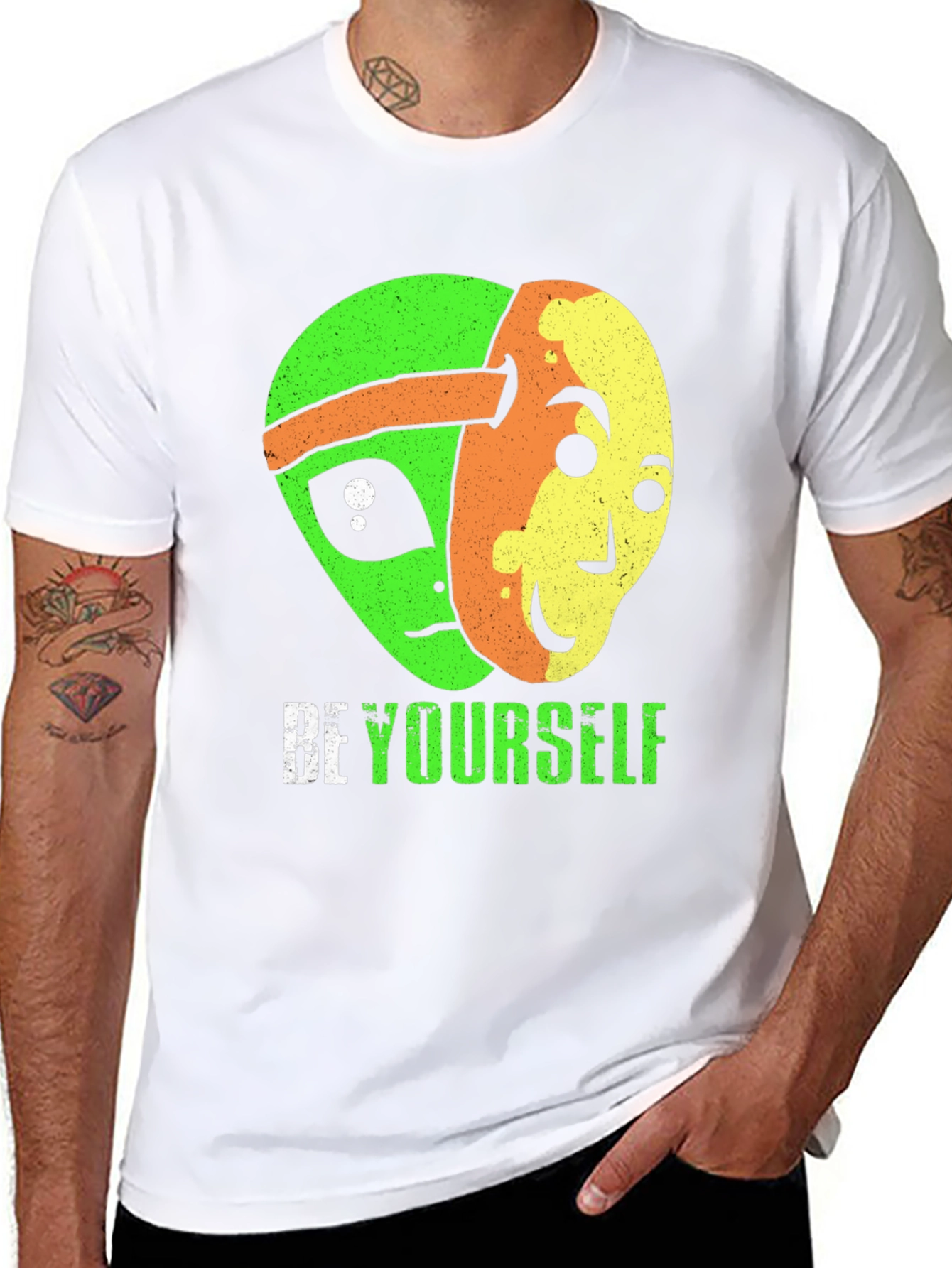 Be Yourself Alien Graphic T-Shirt