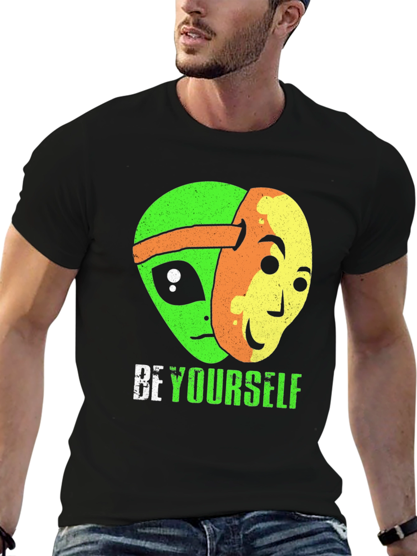 Be Yourself Alien Graphic T-Shirt