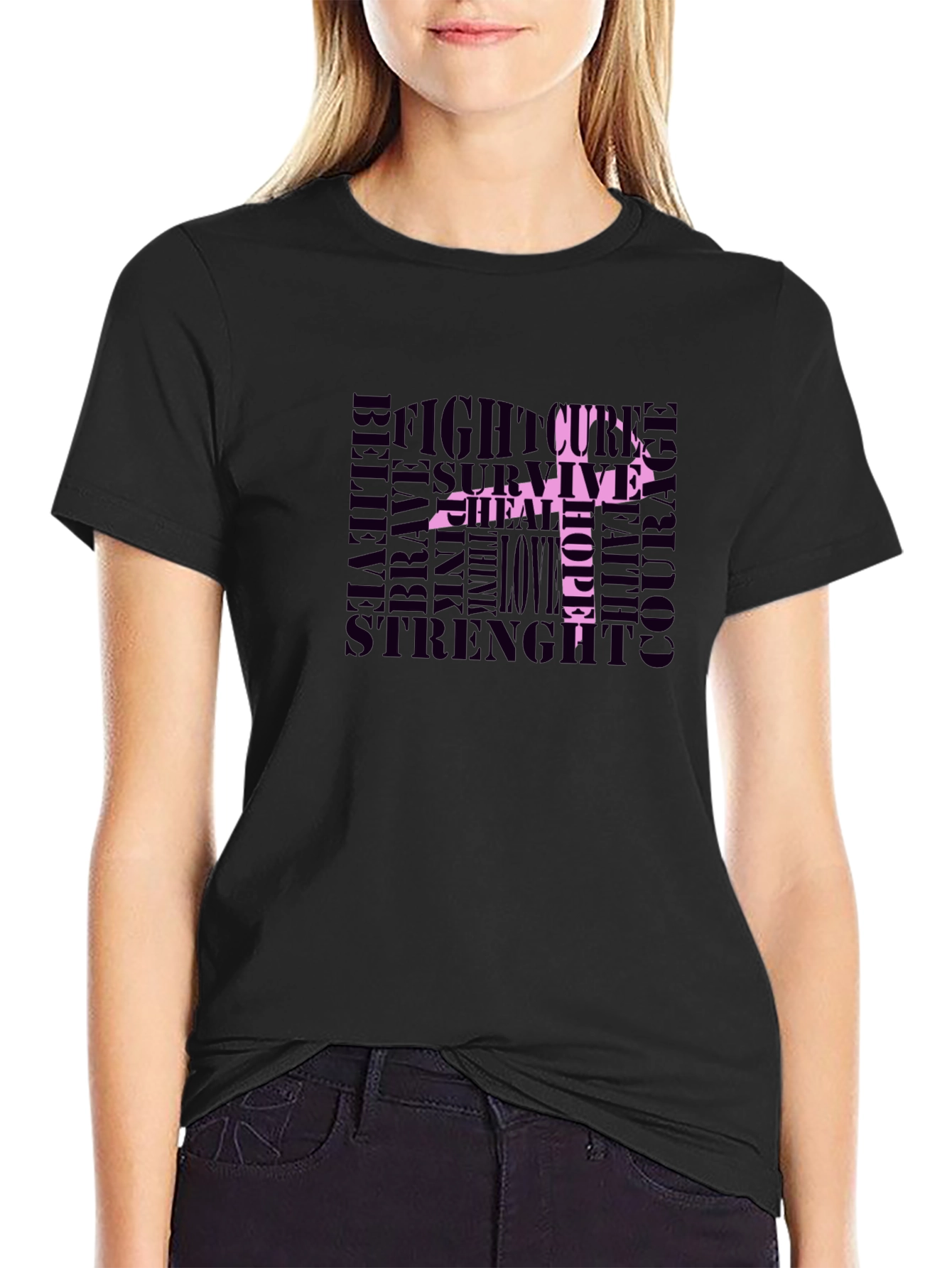 Breast Cancer Awareness Ribbon T-Shirt