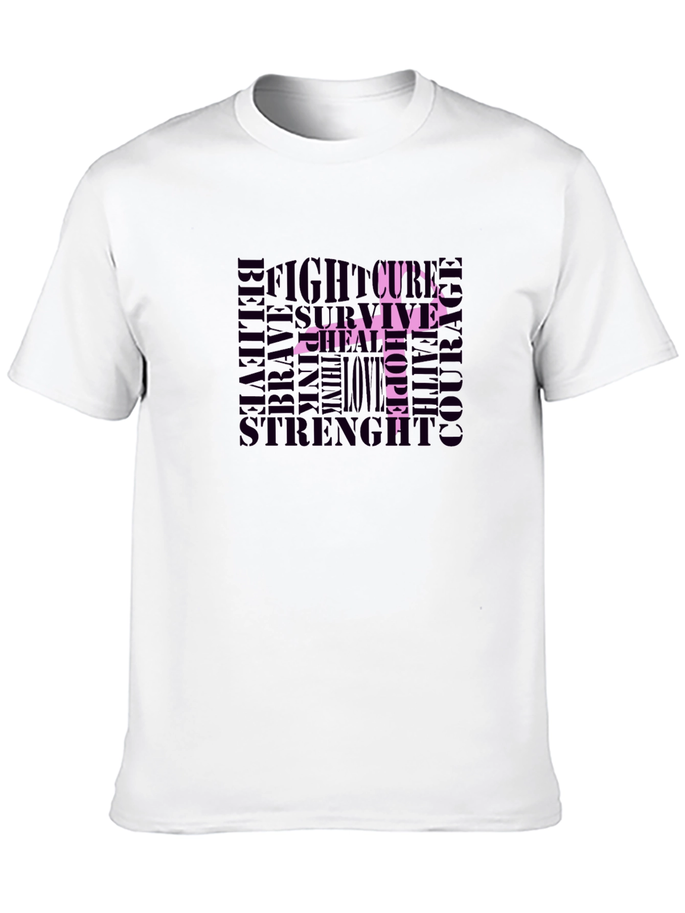 Breast Cancer Awareness Ribbon T-Shirt