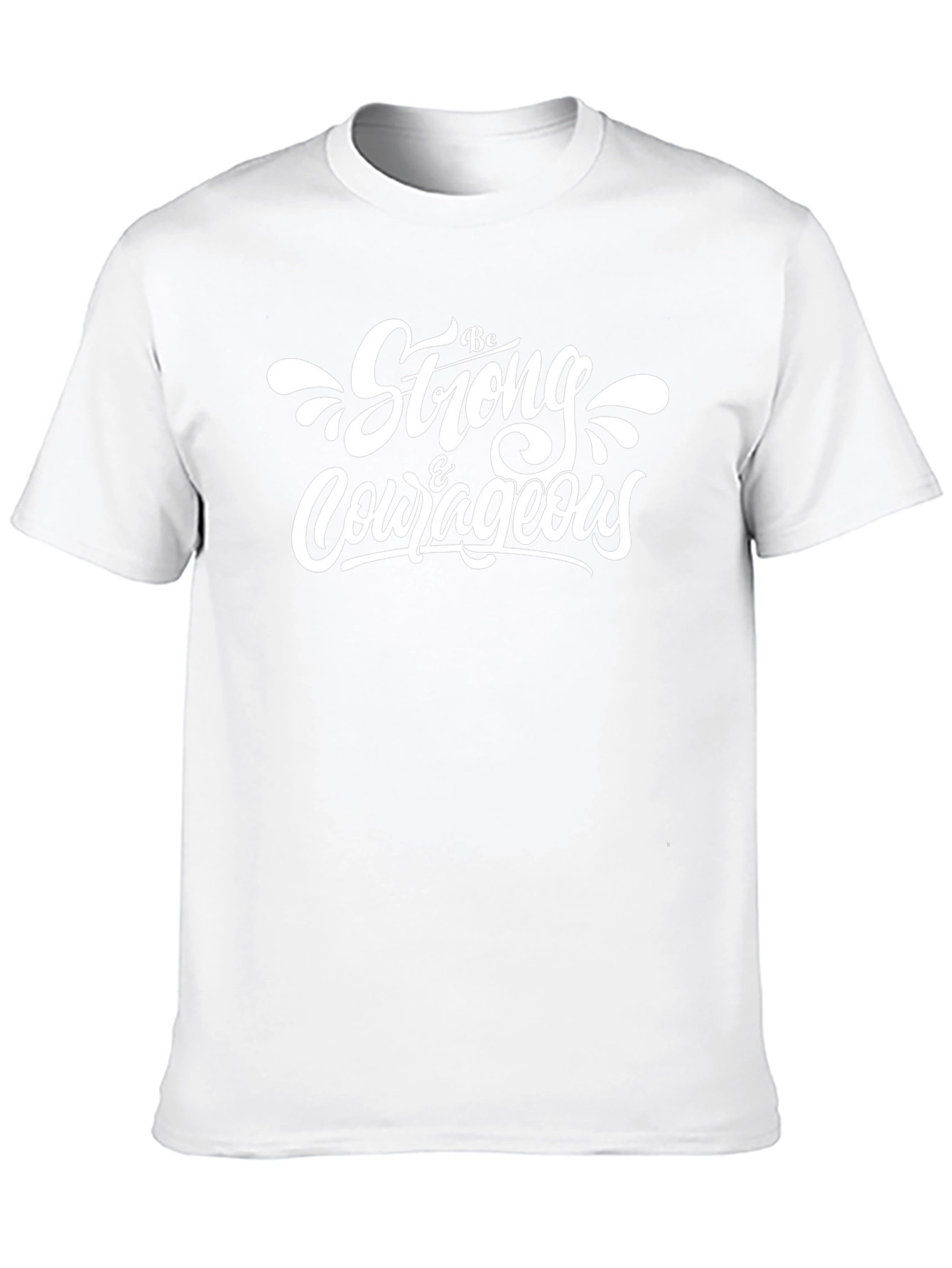 Be Strong & Courageous Black T-Shirt