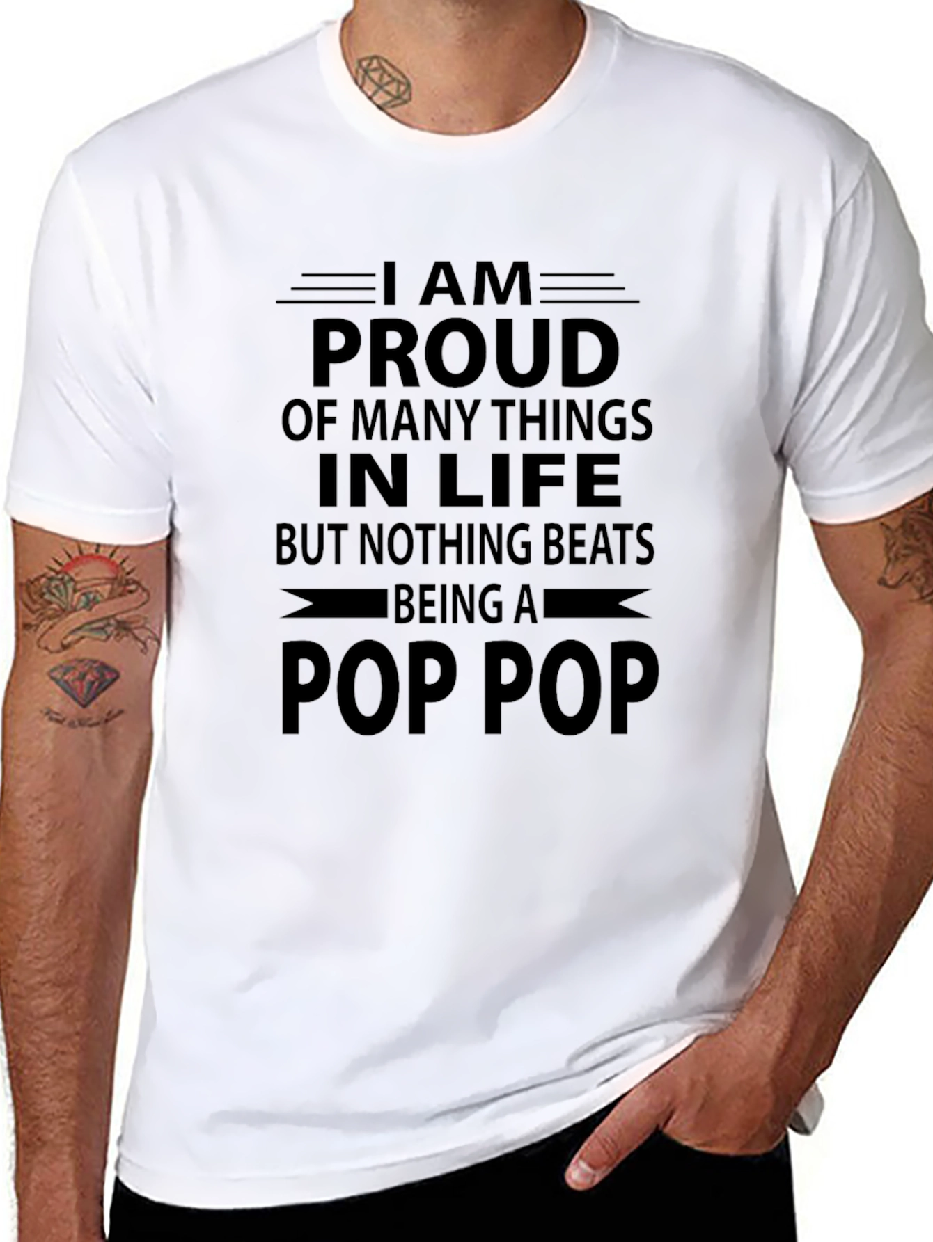 Proud Pop Pop T-Shirt - Family Gift