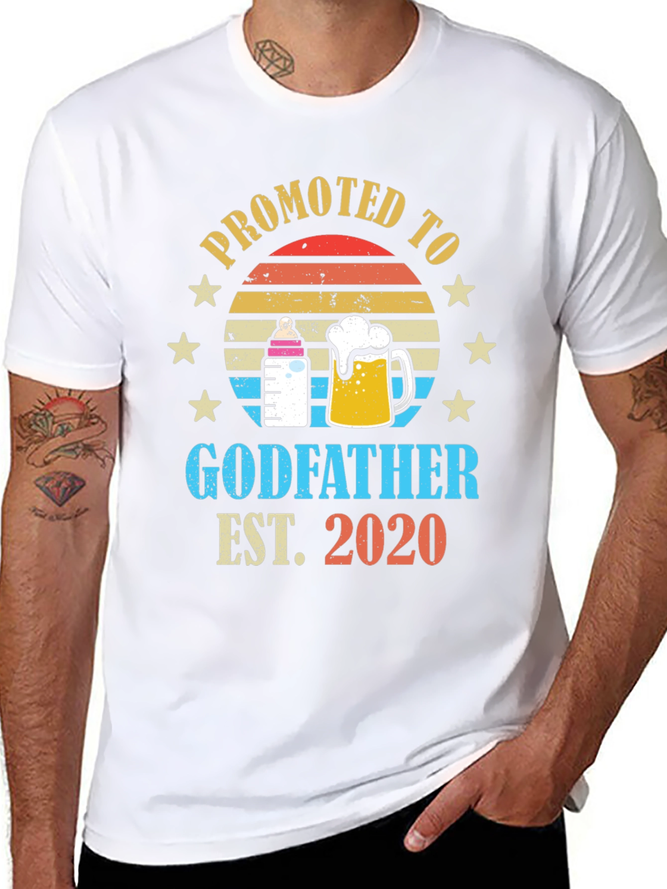 Promoted to Godfather Est. 2020 T-Shirt