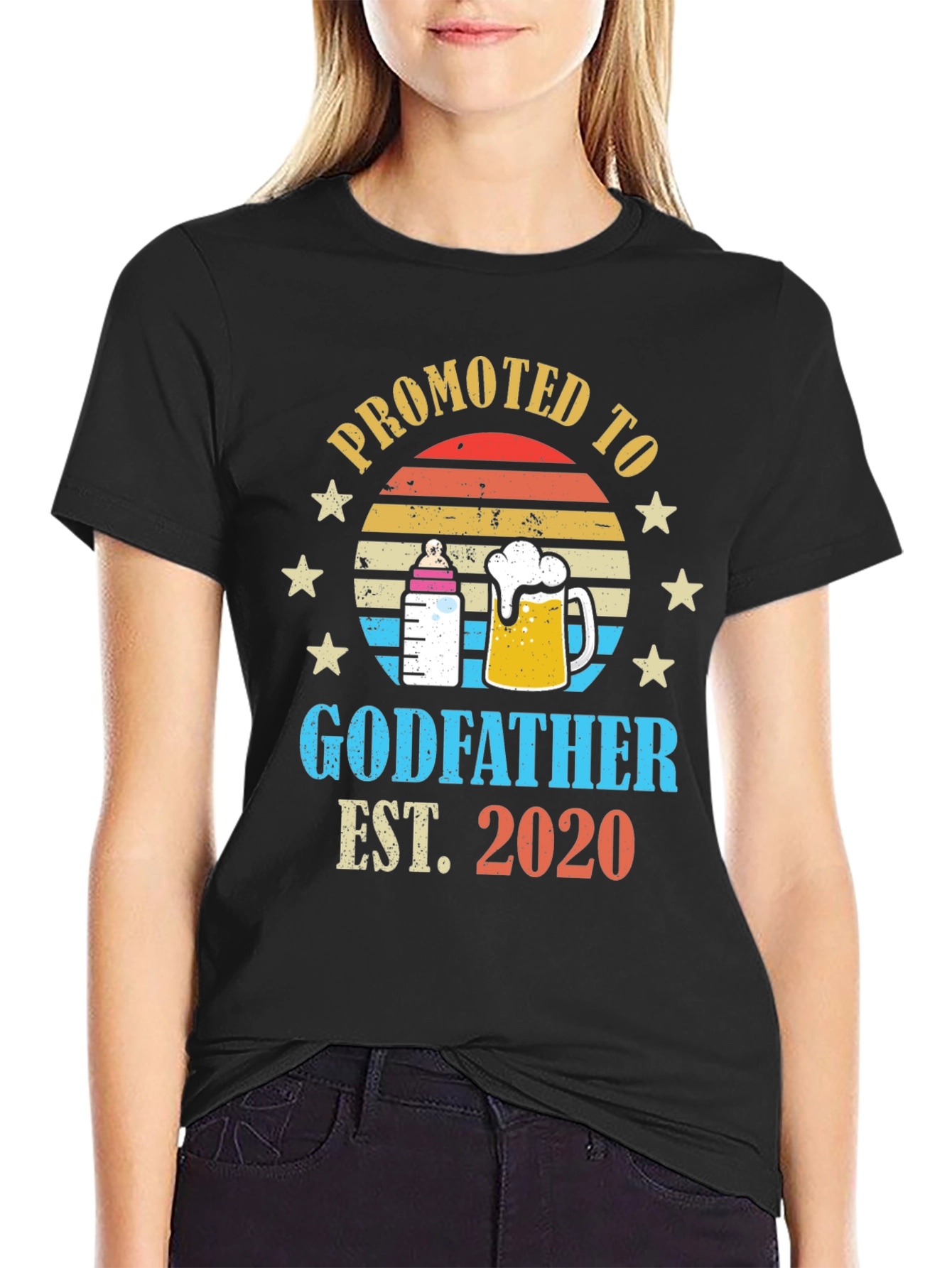 Promoted to Godfather Est. 2020 T-Shirt