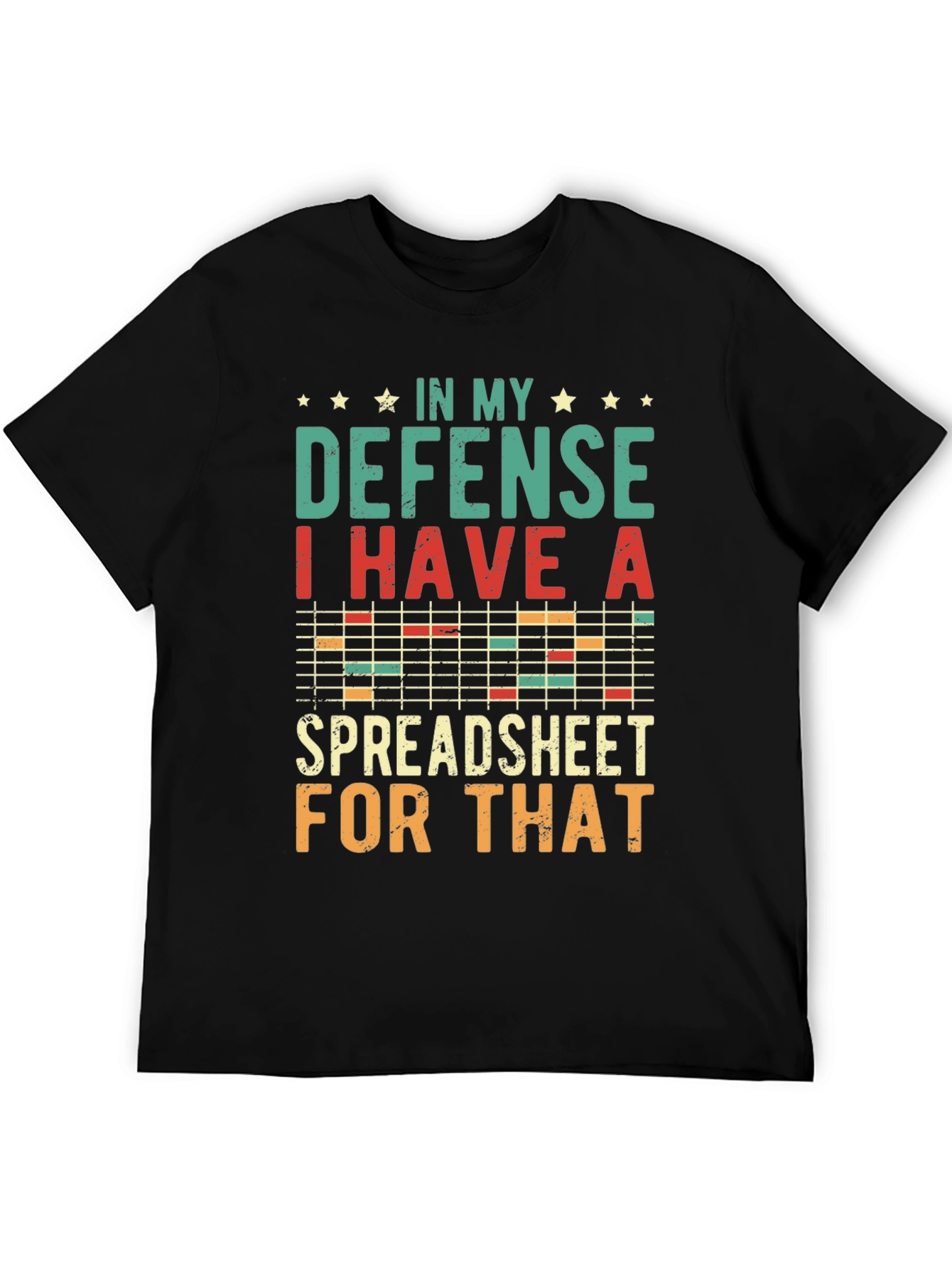 Spreadsheet Defense Graphic Tee