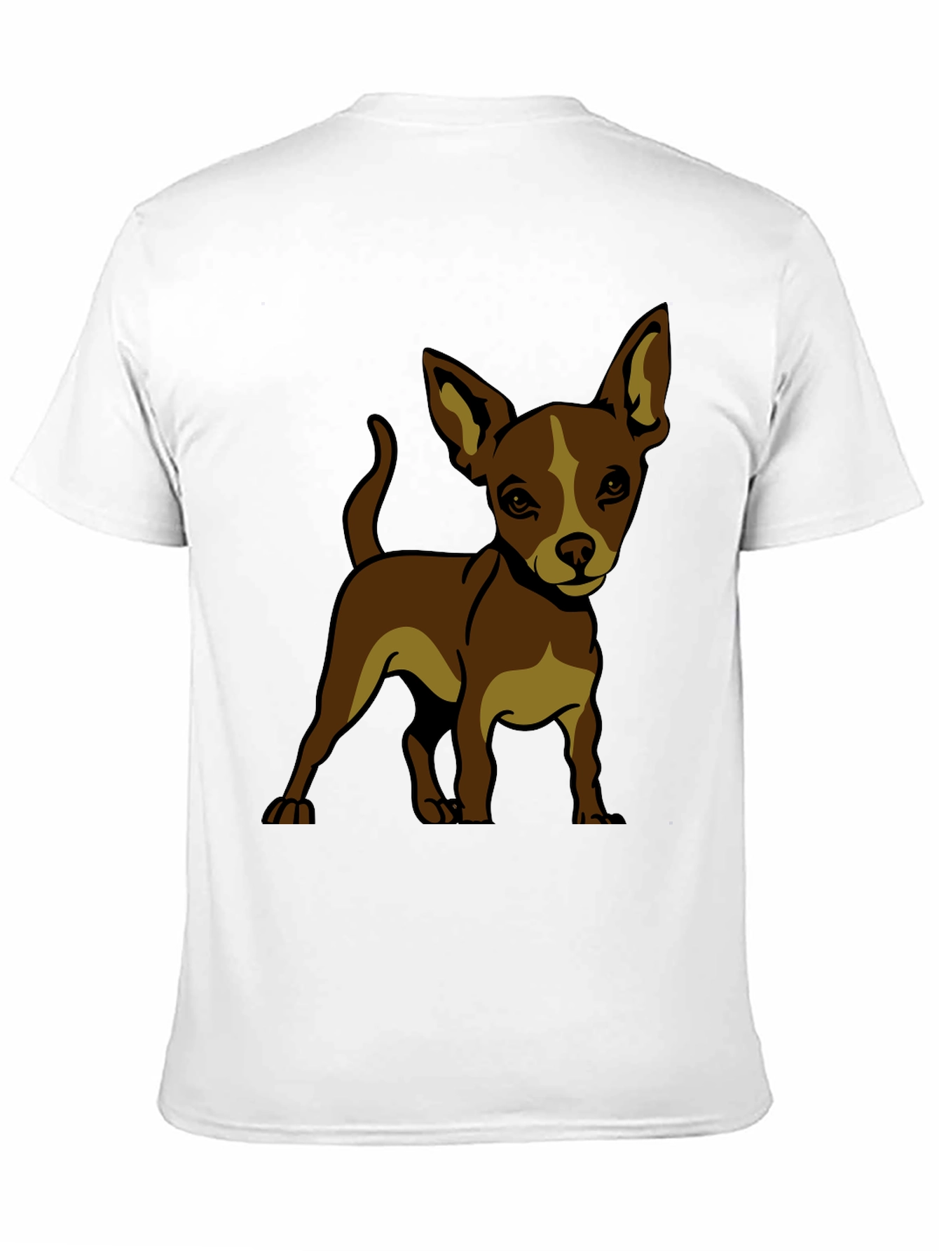 Chihuahua Dog Graphic T-Shirt - Black