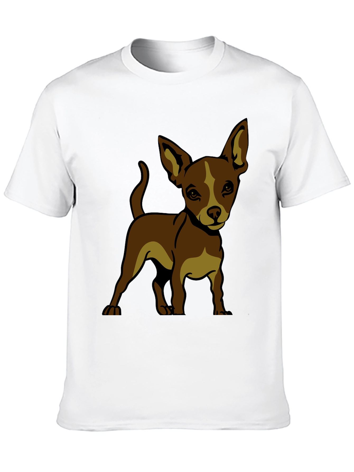 Chihuahua Dog Graphic T-Shirt - Black