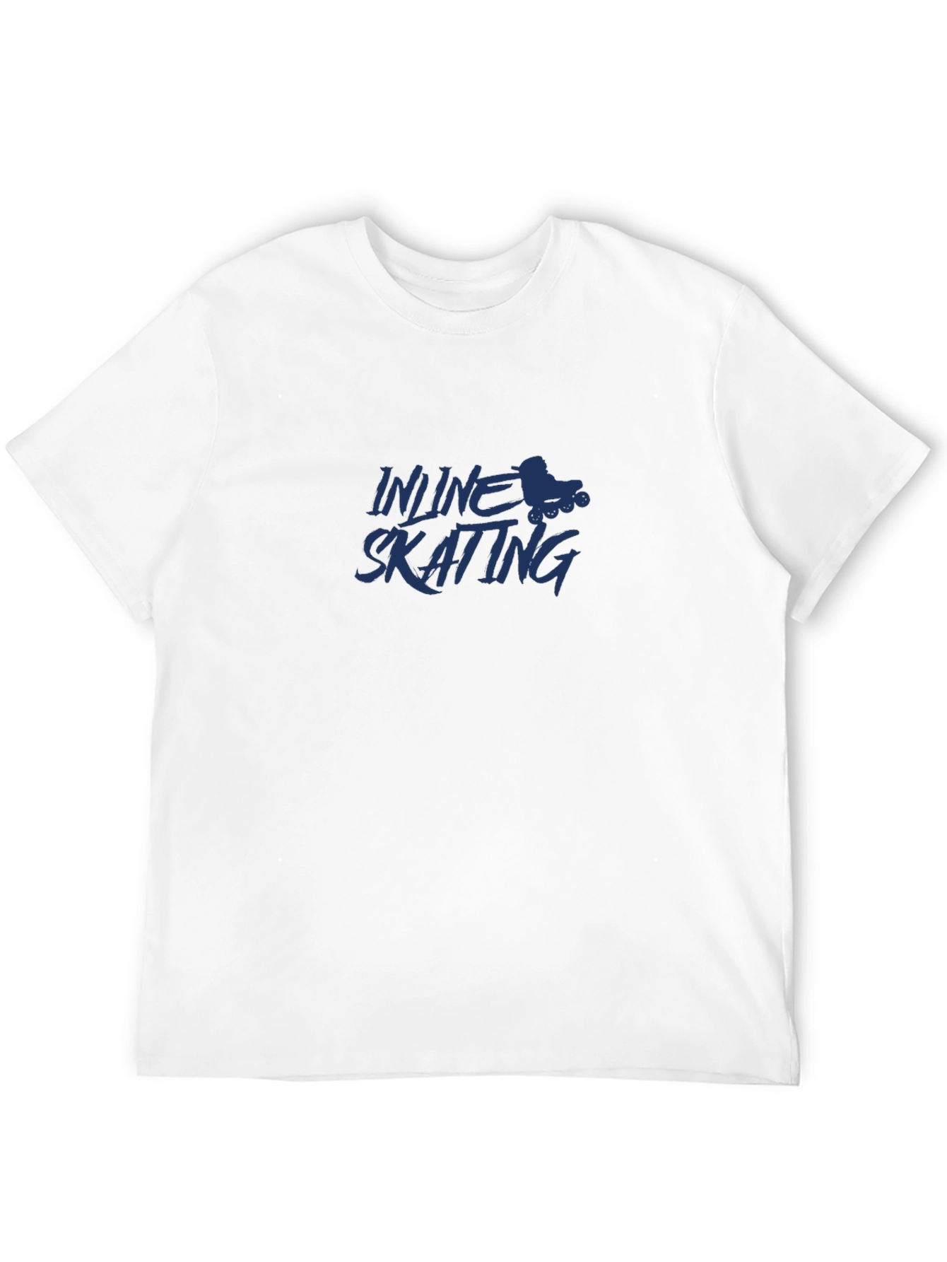 Inline Skating Graphic Tee - Sporty Black T-Shirt