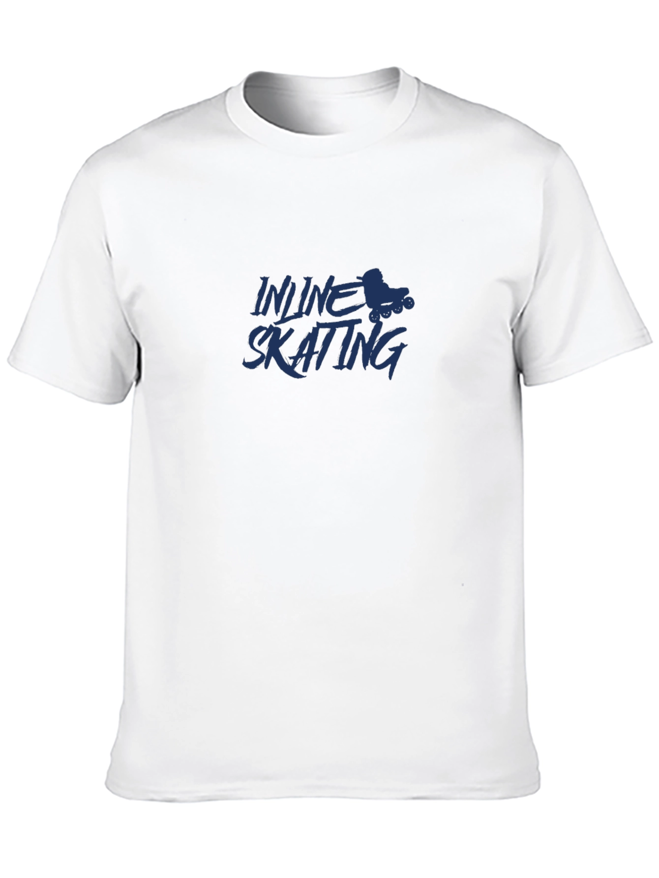 Inline Skating Graphic Tee - Sporty Black T-Shirt
