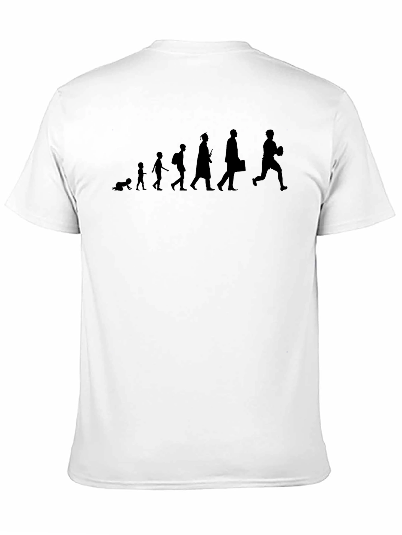 Evolution of Man Graphic Tee - Black