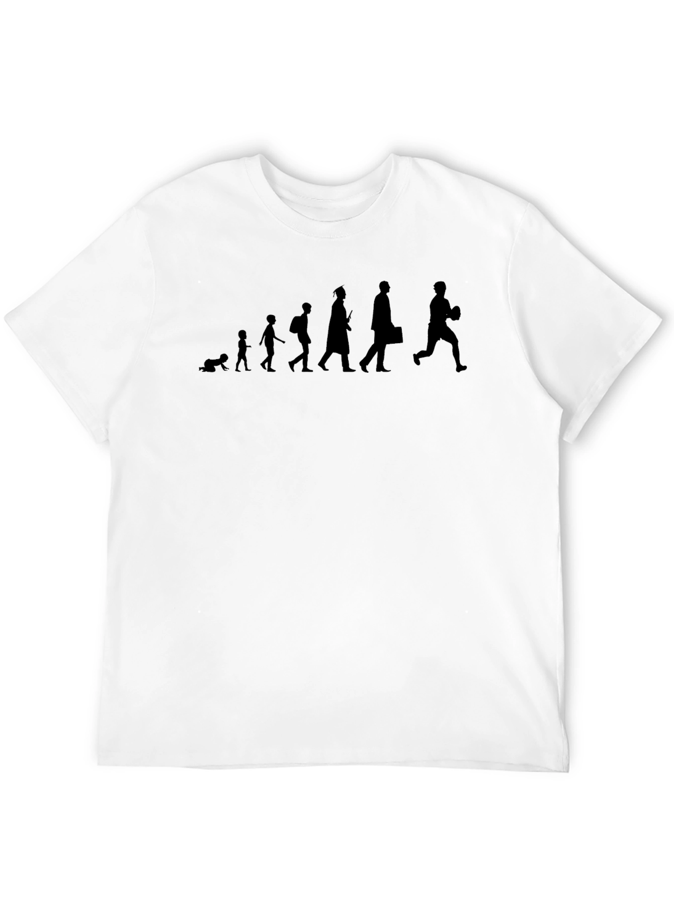 Evolution of Man Graphic Tee - Black