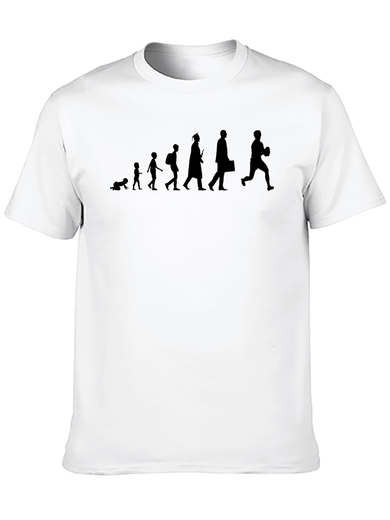 Evolution of Man Graphic Tee - Black