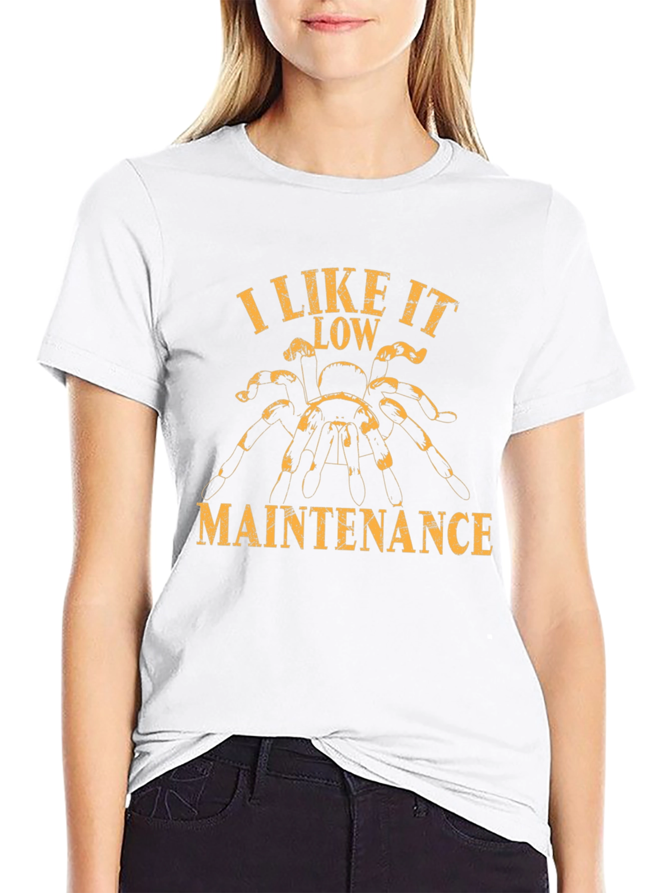 I Like it Low Maintenance Tarantula Graphic T-Shirt