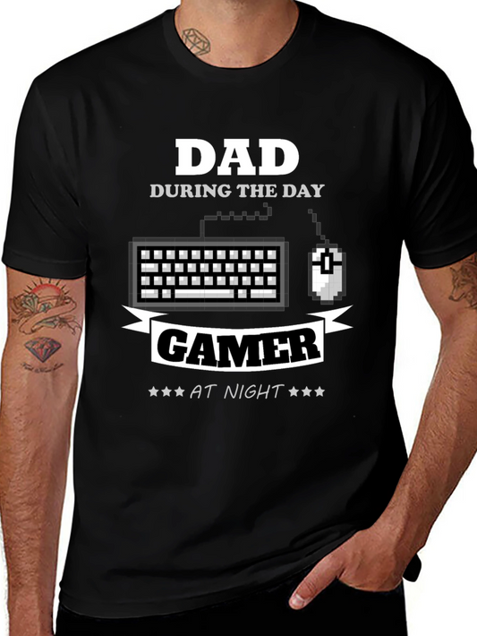 Dad Gamer T-Shirt - Daytime Dad Nighttime Gamer