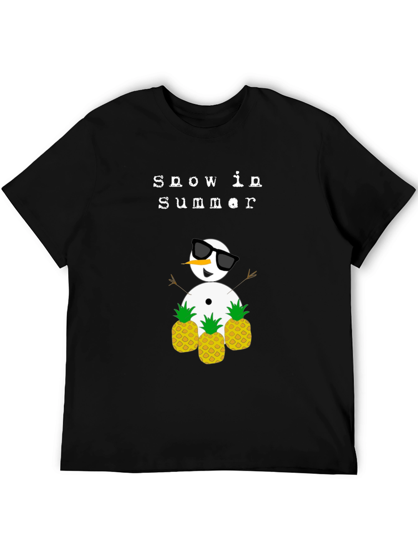 Snow in Summer T-Shirt - Pineapple Snowman