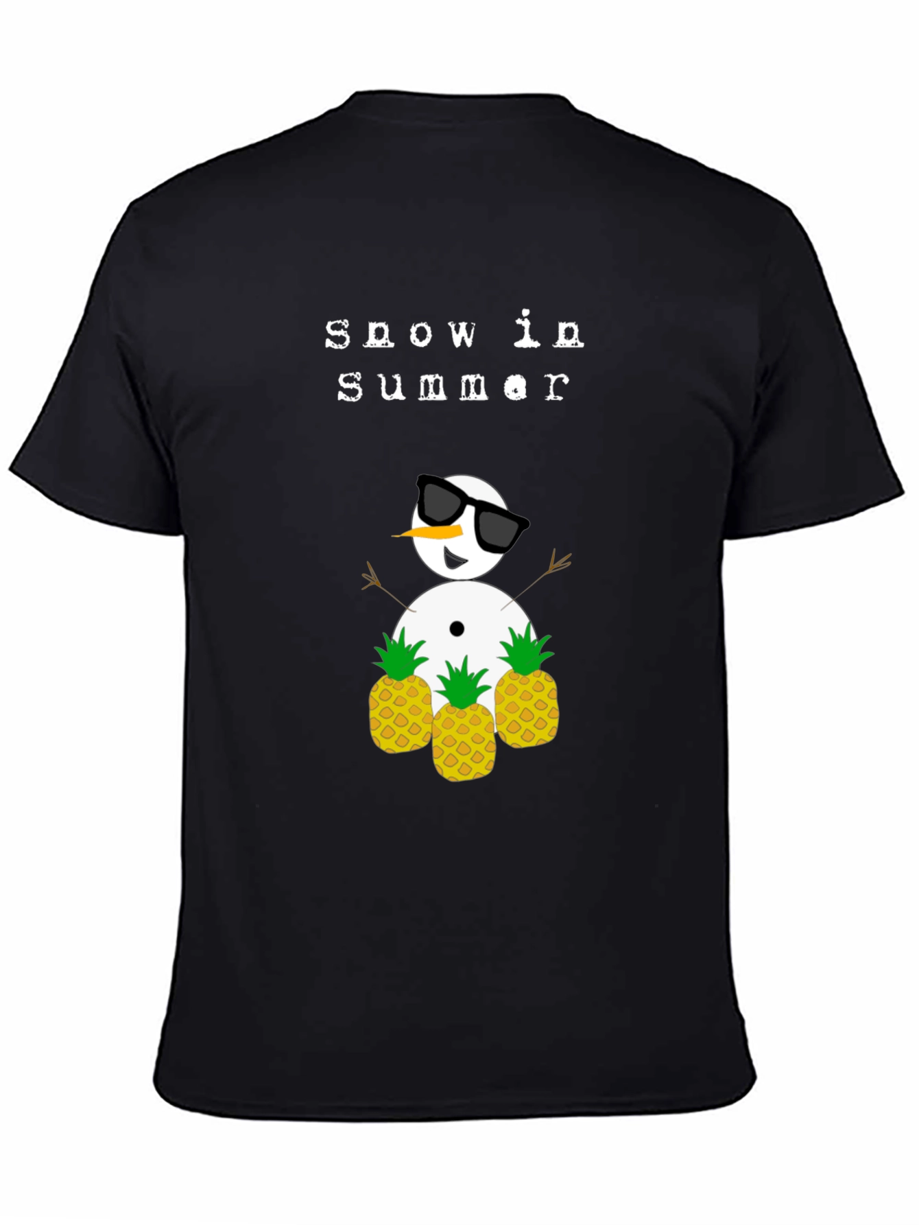 Snow in Summer T-Shirt - Pineapple Snowman