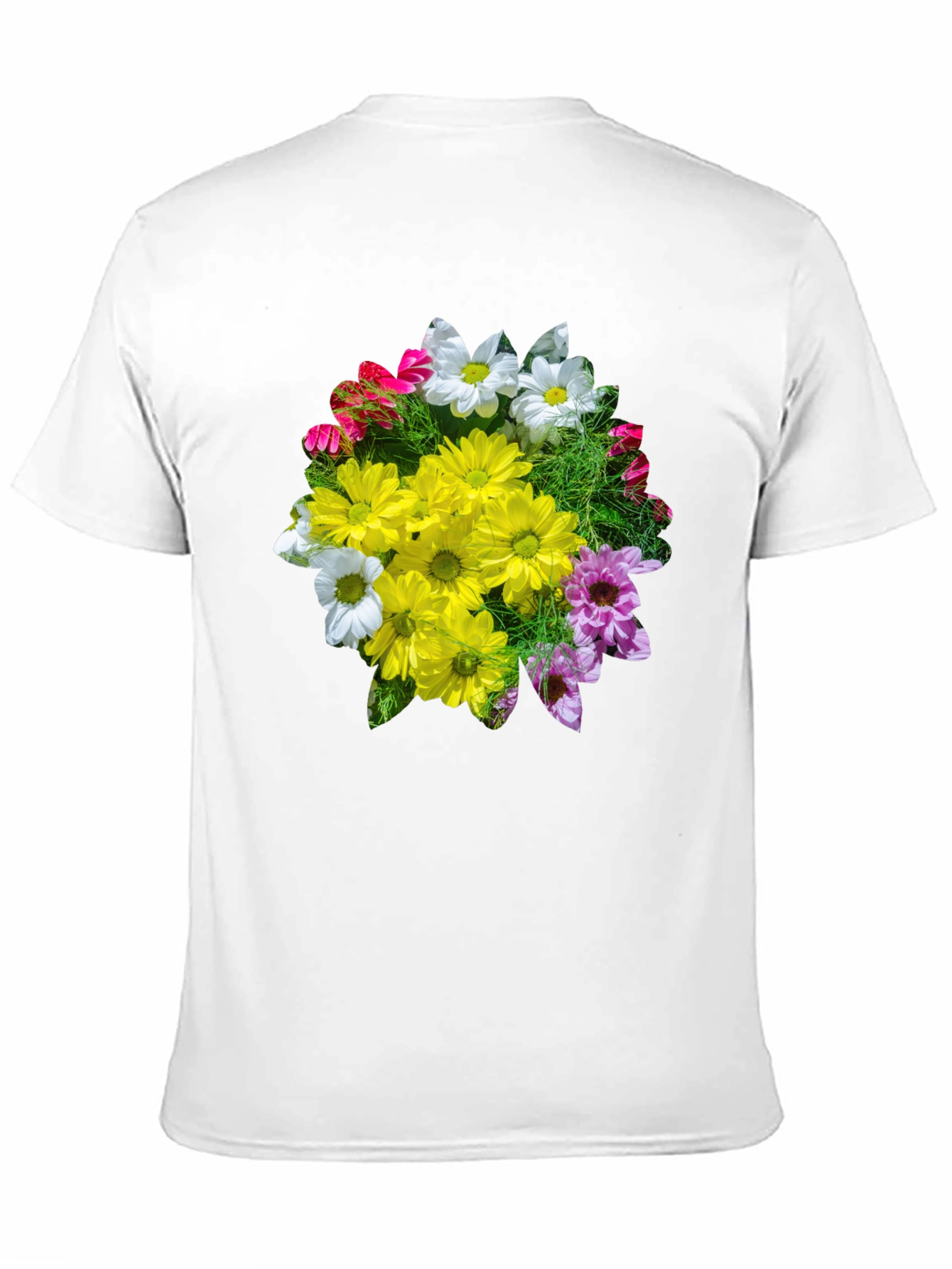 Floral Graphic T-Shirt - Black Casual Tee