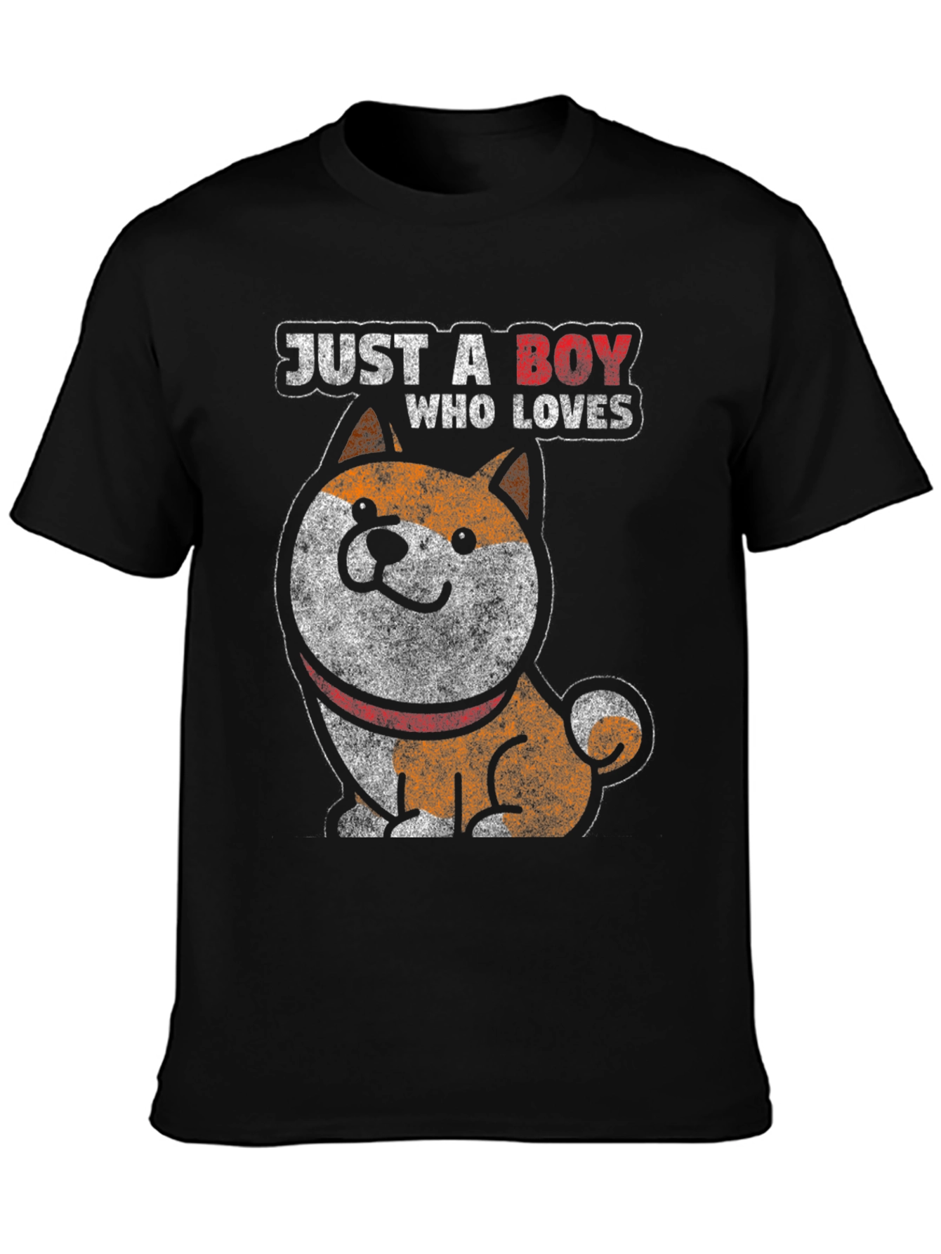 Just A Boy Who Loves Dogs Graphic Tee