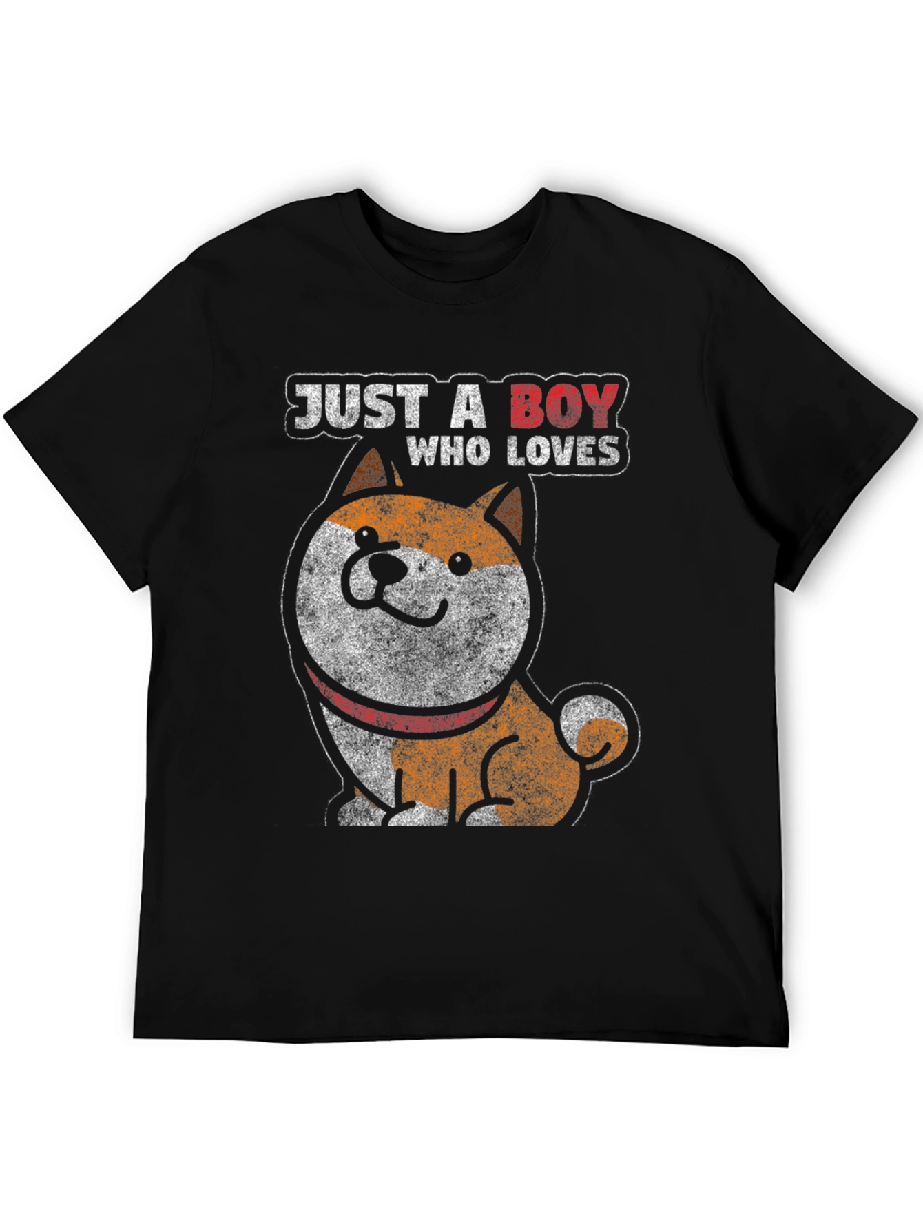 Just A Boy Who Loves Dogs Graphic Tee