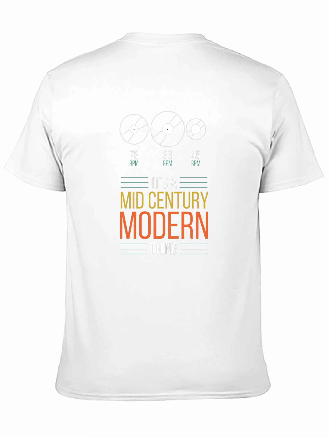 Mid Century Modern Vinyl Record T-Shirt