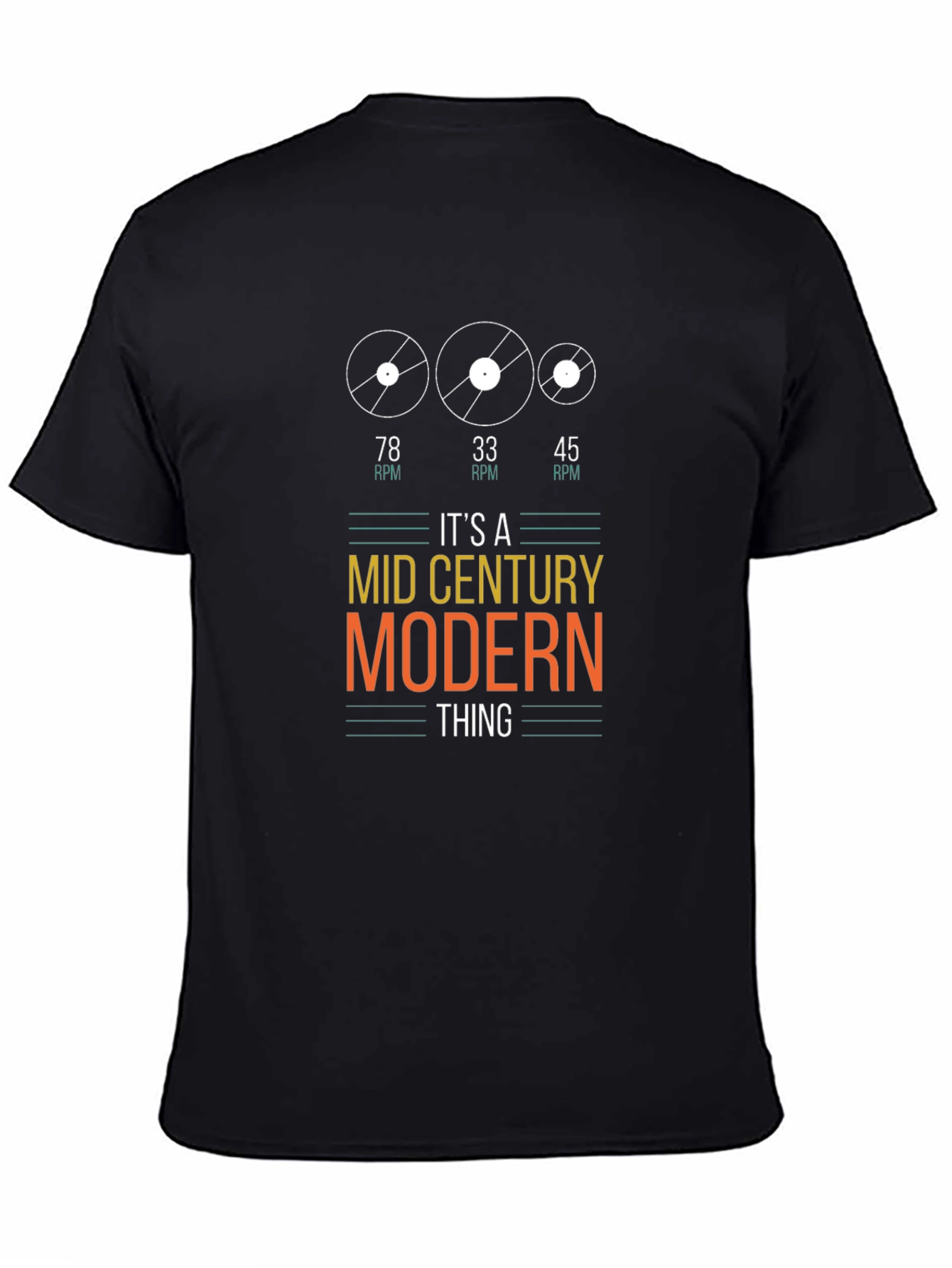 Mid Century Modern Vinyl Record T-Shirt