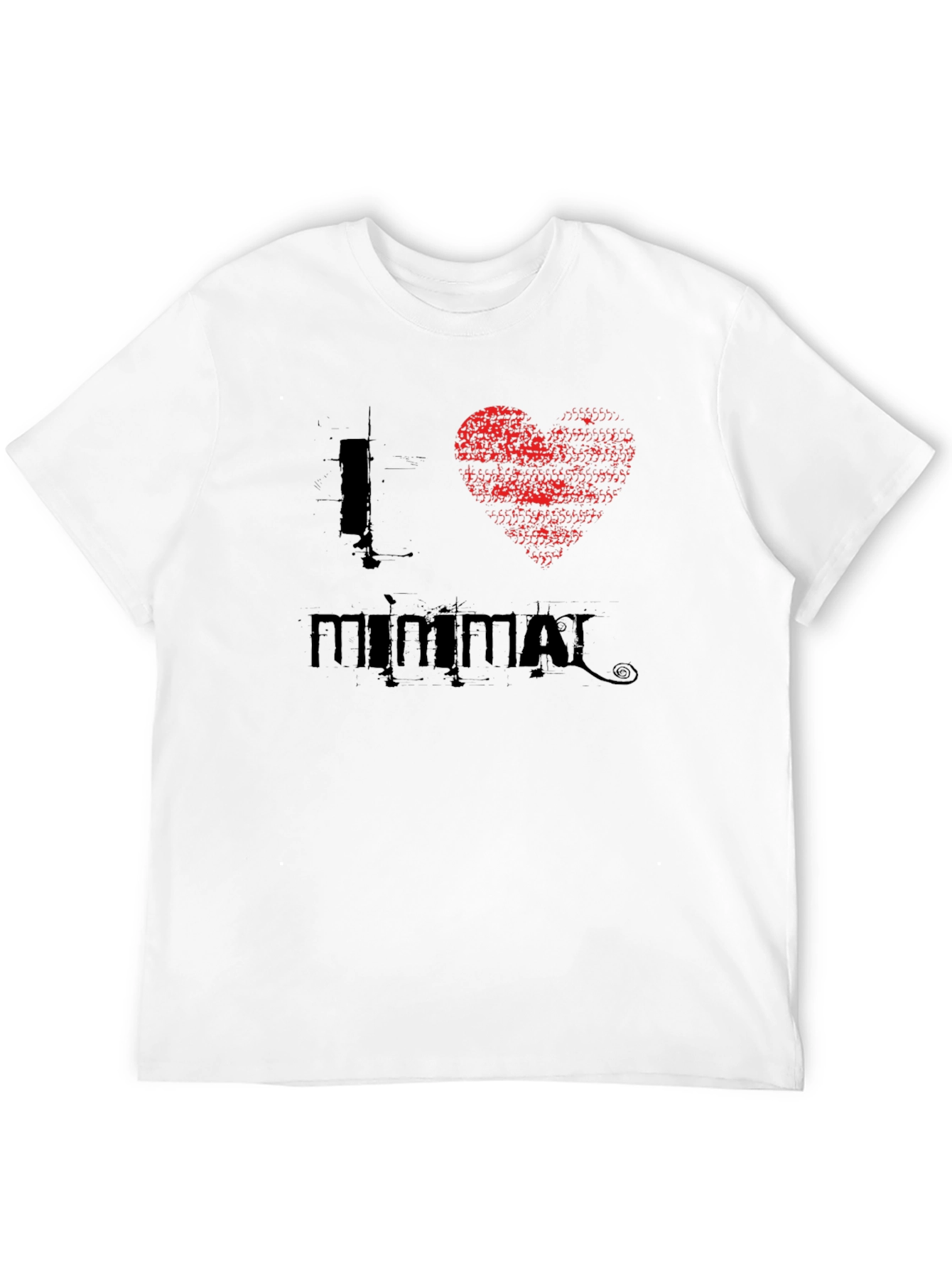 I Heart Minimal - Black T-Shirt