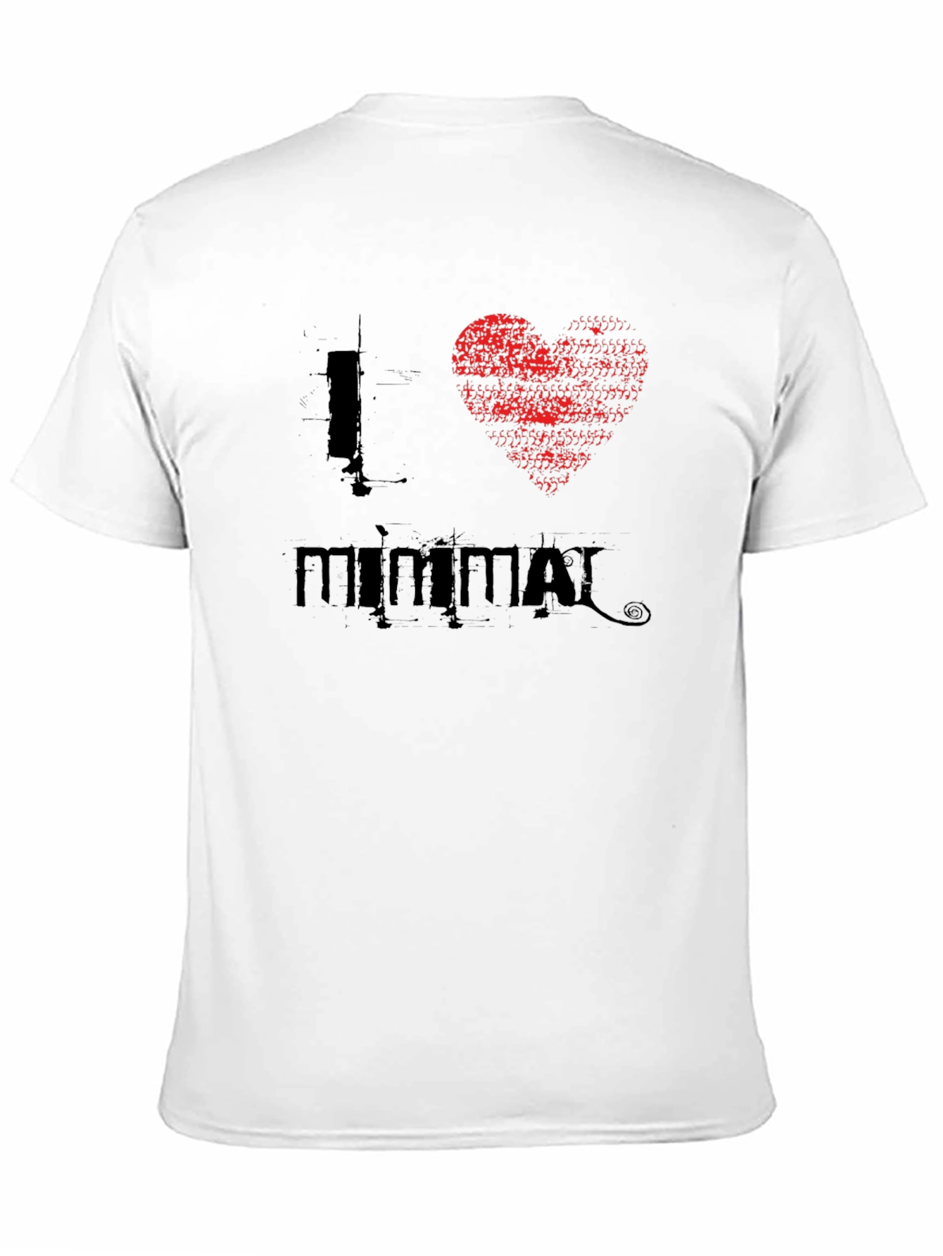 I Heart Minimal - Black T-Shirt