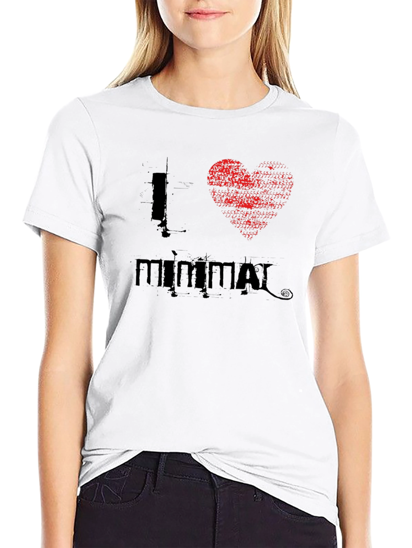 I Heart Minimal - Black T-Shirt
