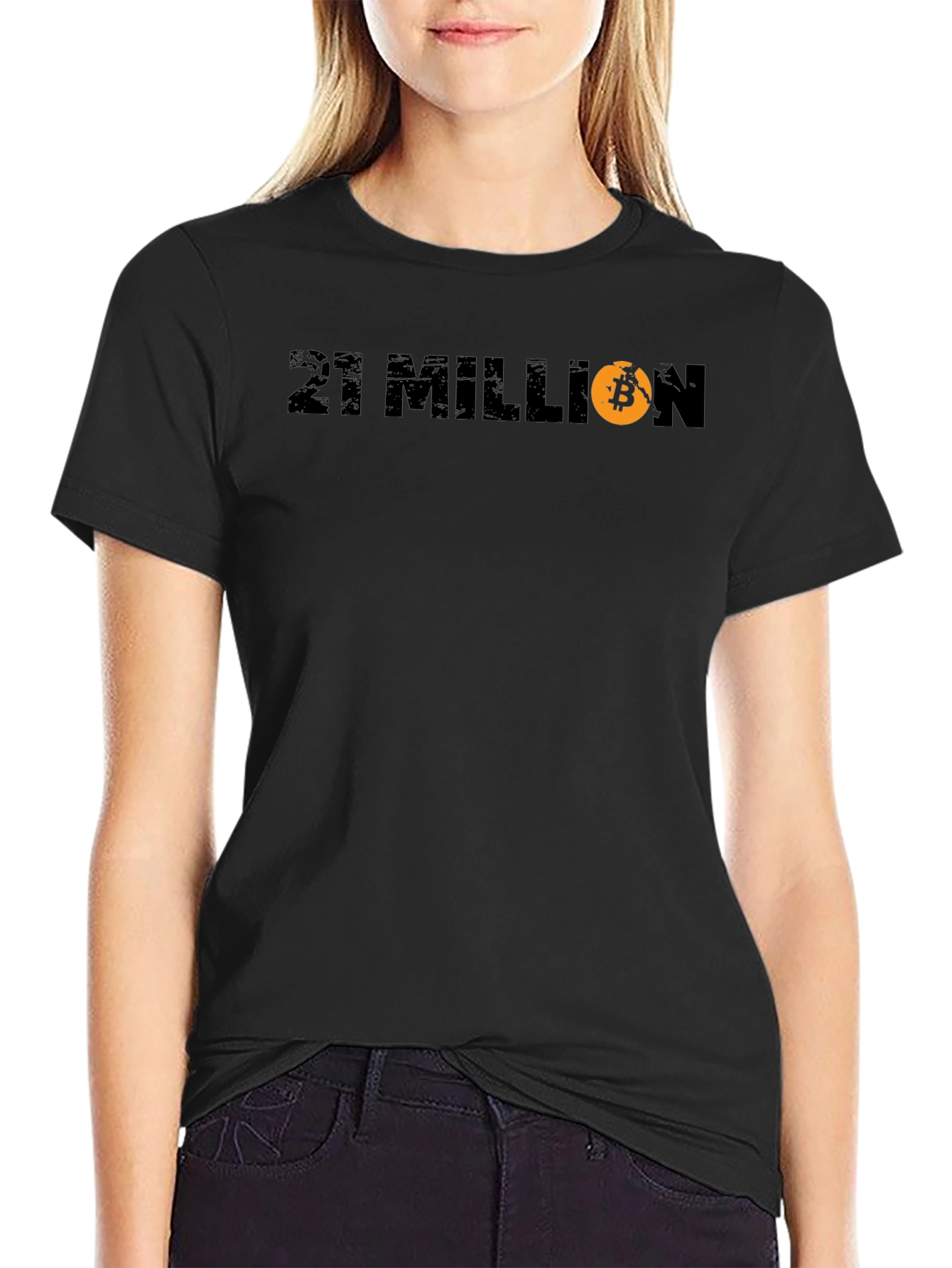 21 Million Bitcoin Black T-Shirt - Crypto HODL