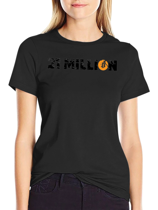 21 Million Bitcoin Black T-Shirt - Crypto HODL