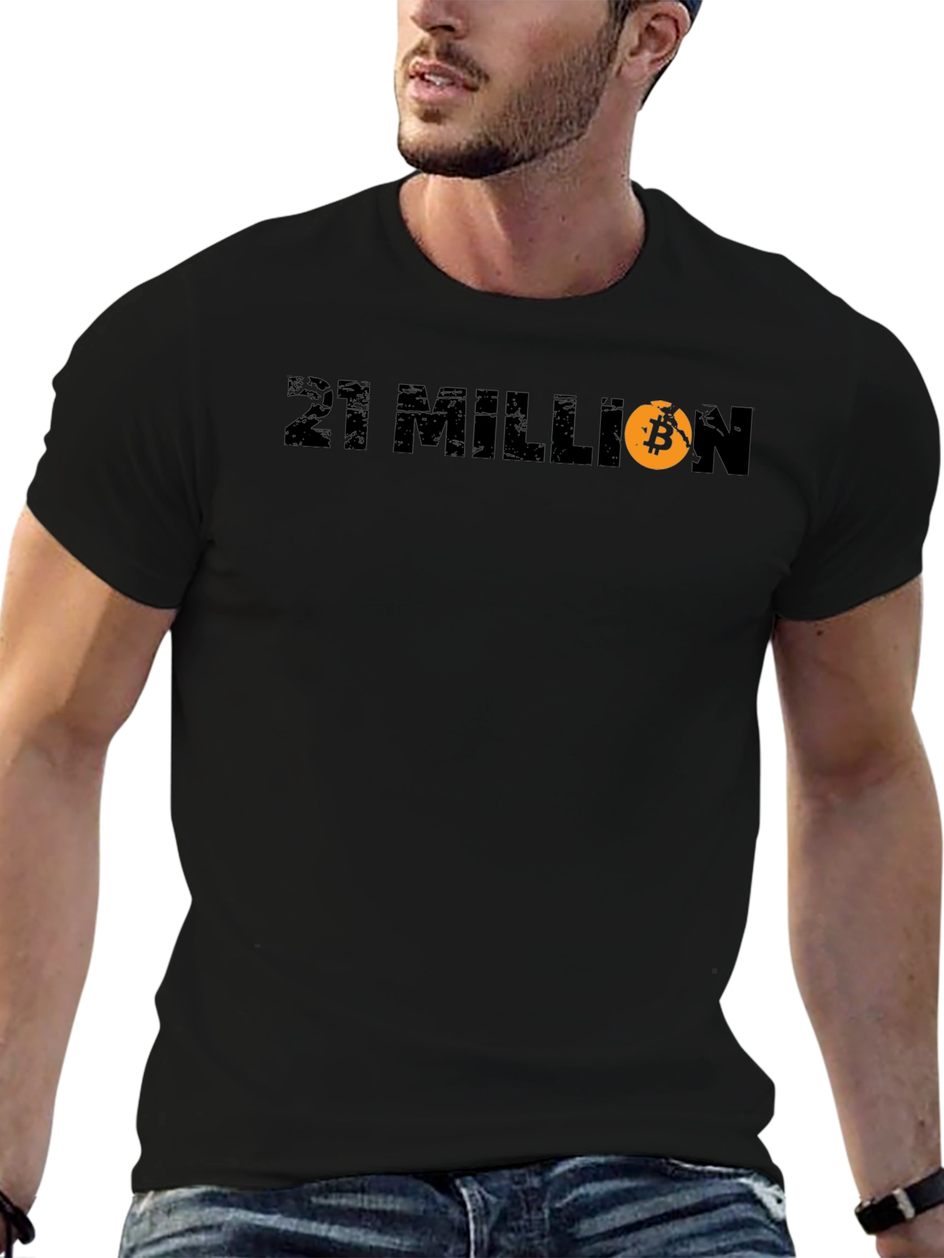 21 Million Bitcoin Black T-Shirt - Crypto HODL