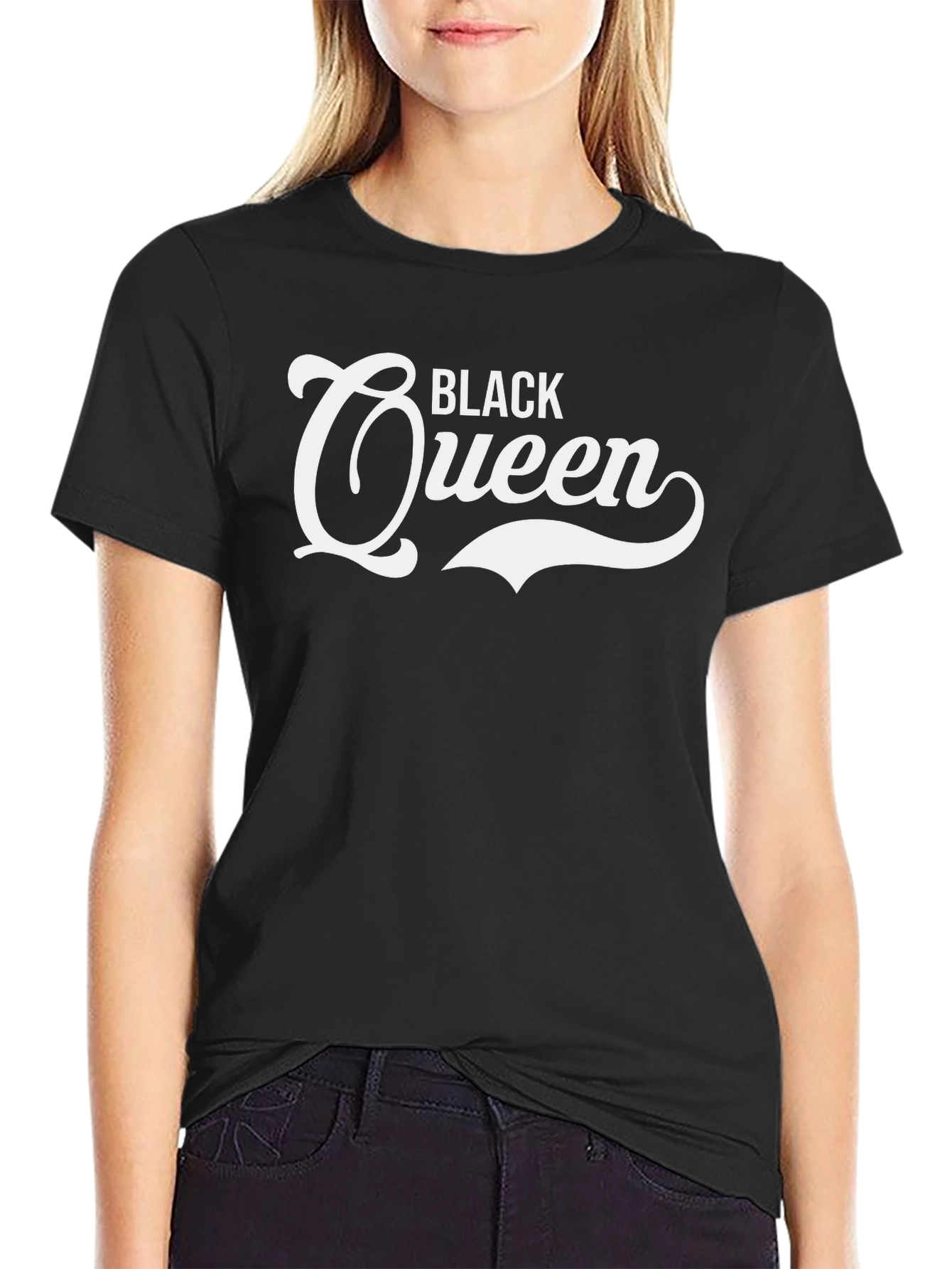 Black Queen Graphic Tee - Stylish Casual Wear