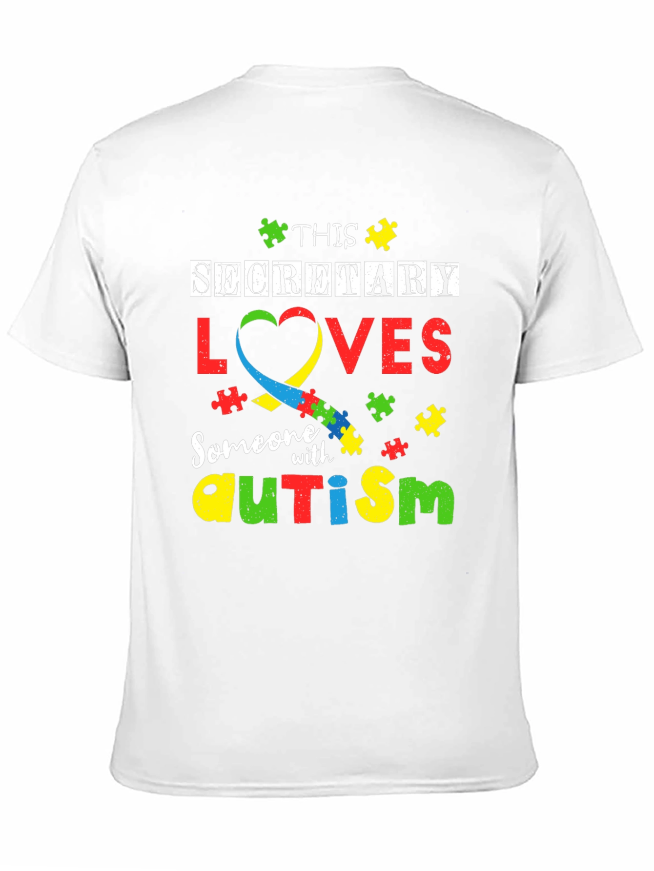 Secretary Autism Awareness T-Shirt