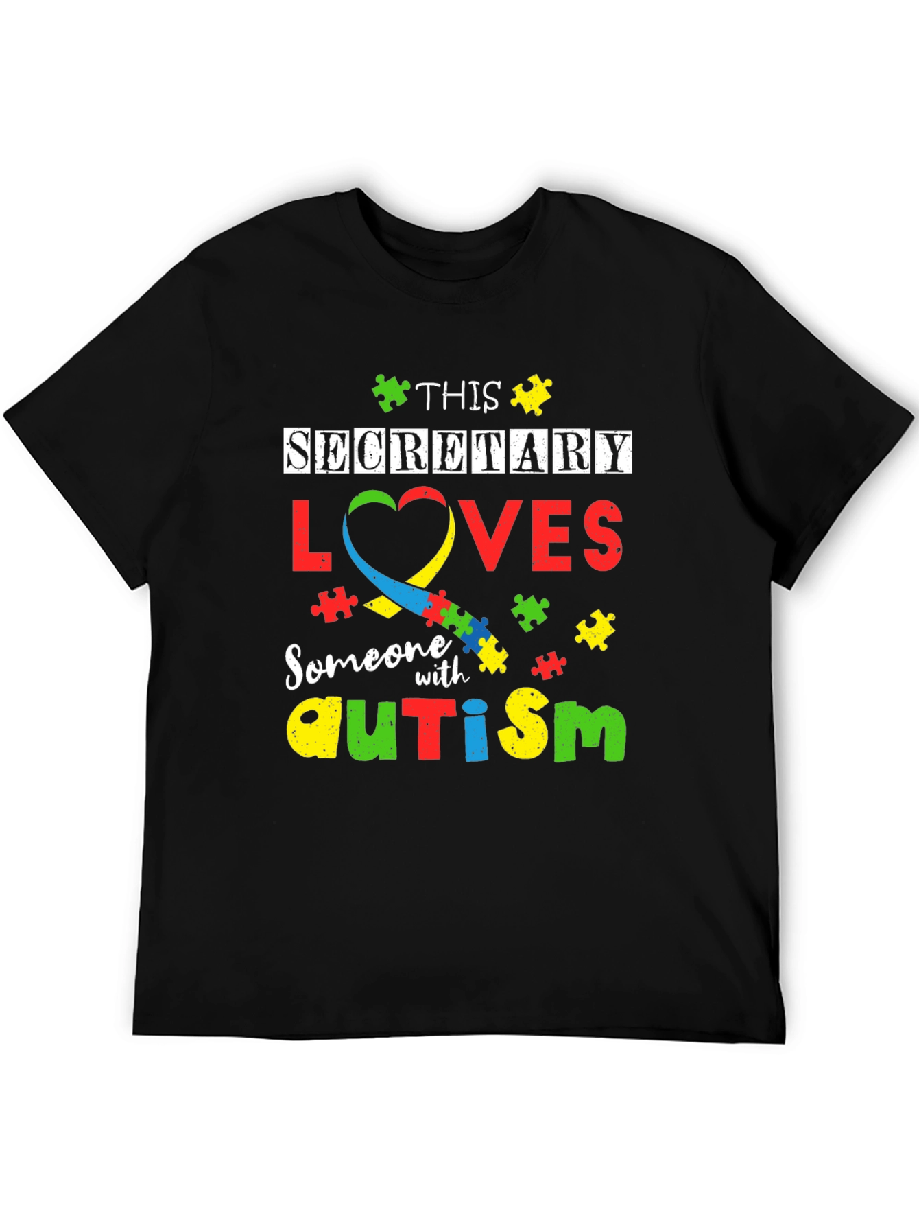 Secretary Autism Awareness T-Shirt