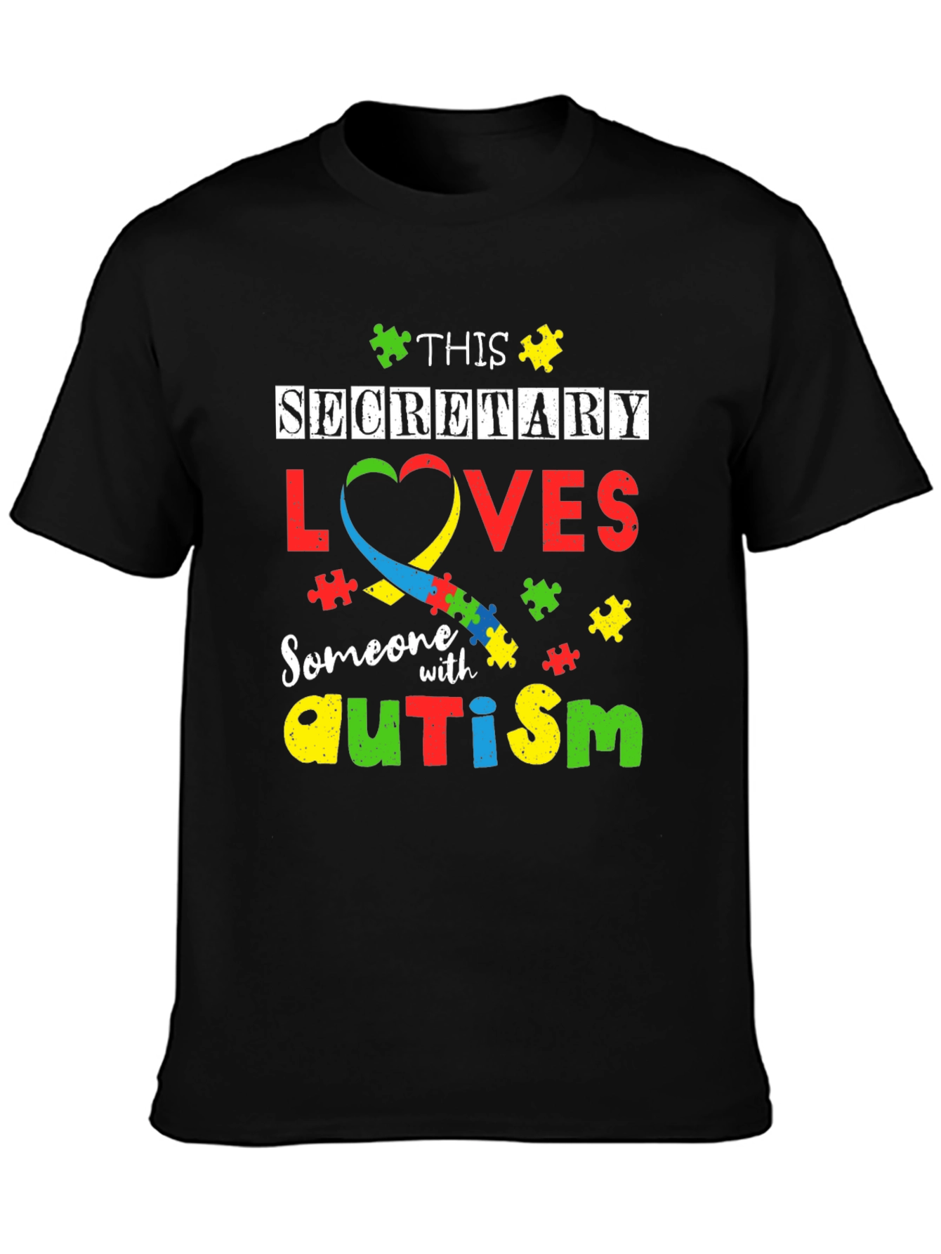 Secretary Autism Awareness T-Shirt