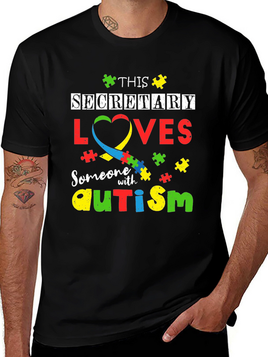 Secretary Autism Awareness T-Shirt