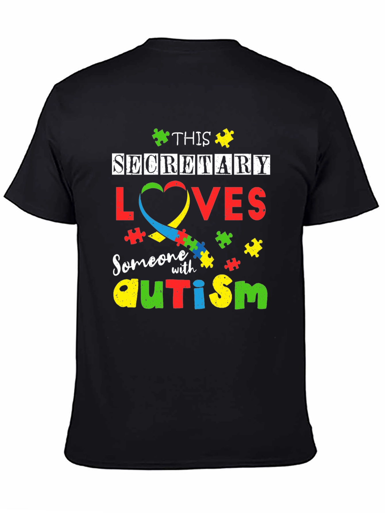 Secretary Autism Awareness T-Shirt