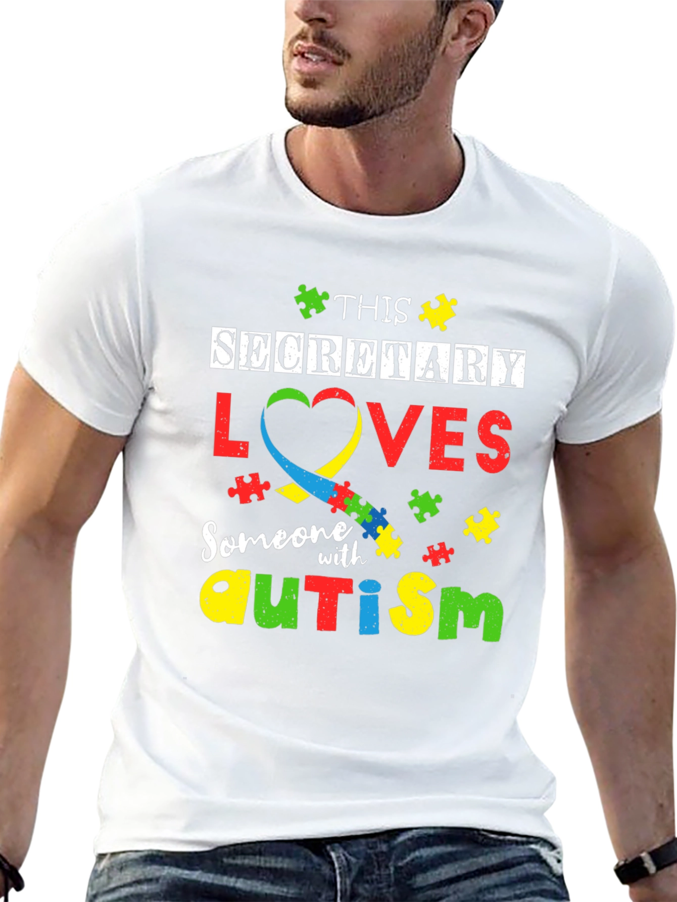Secretary Autism Awareness T-Shirt