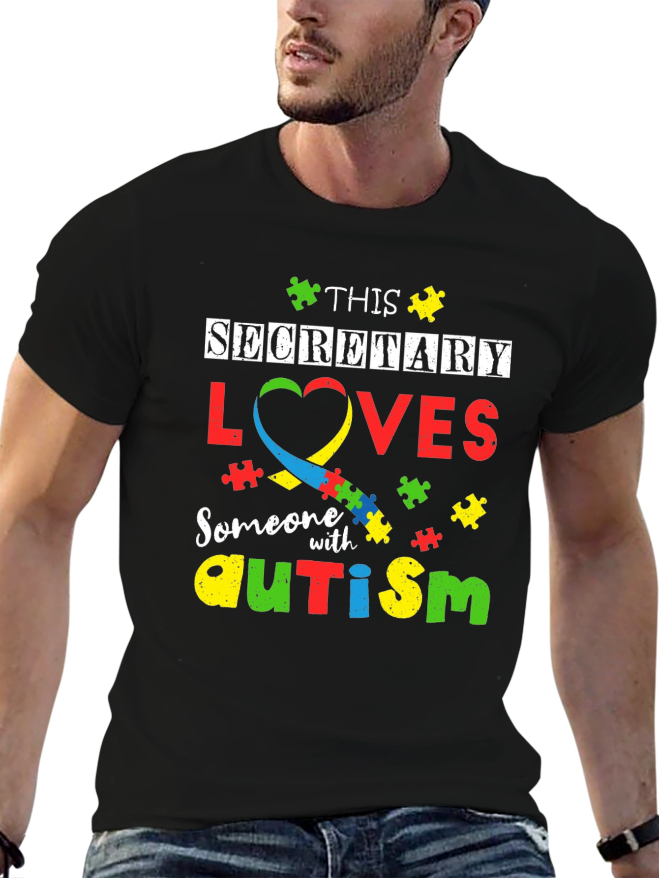 Secretary Autism Awareness T-Shirt
