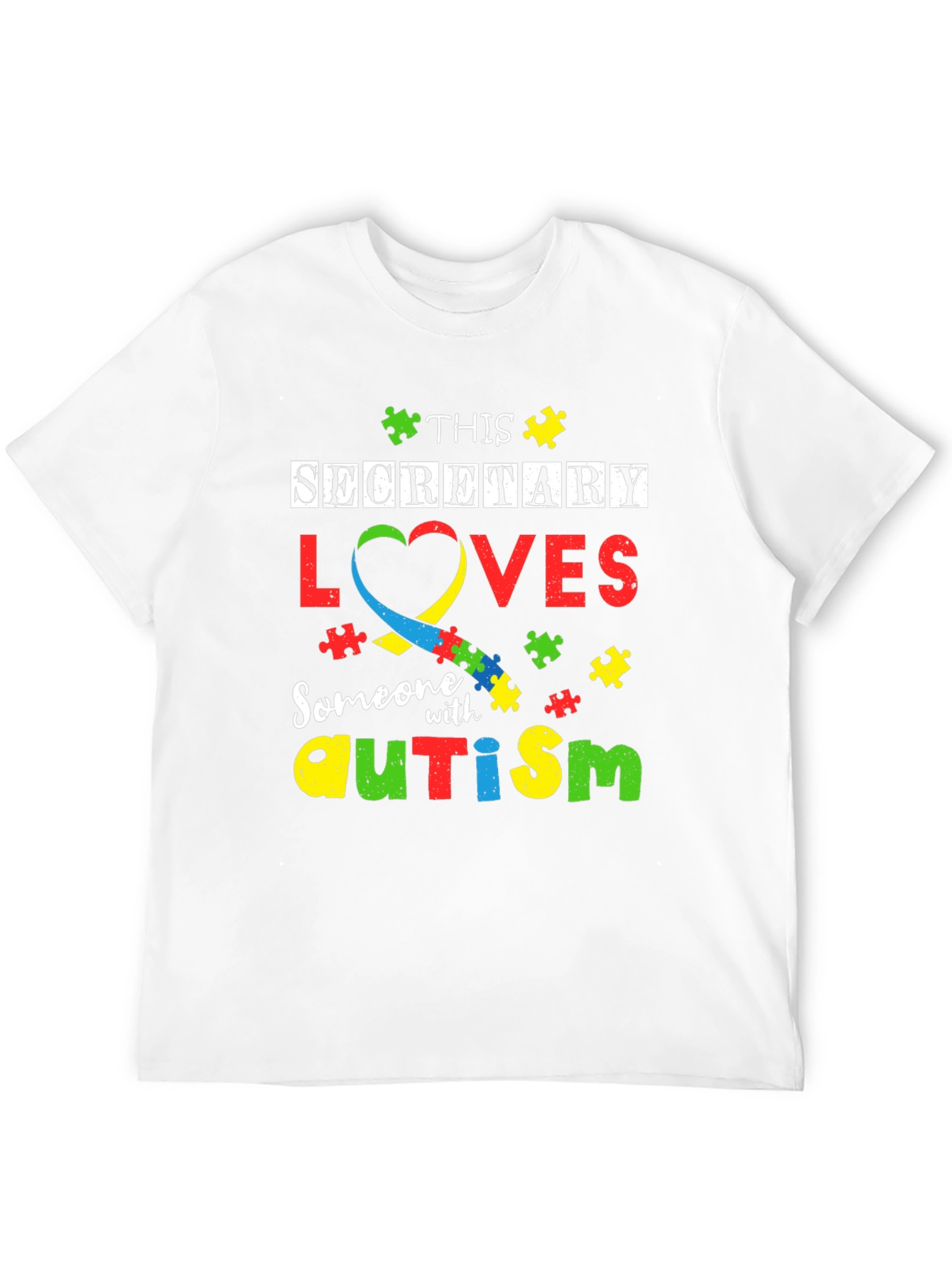 Secretary Autism Awareness T-Shirt