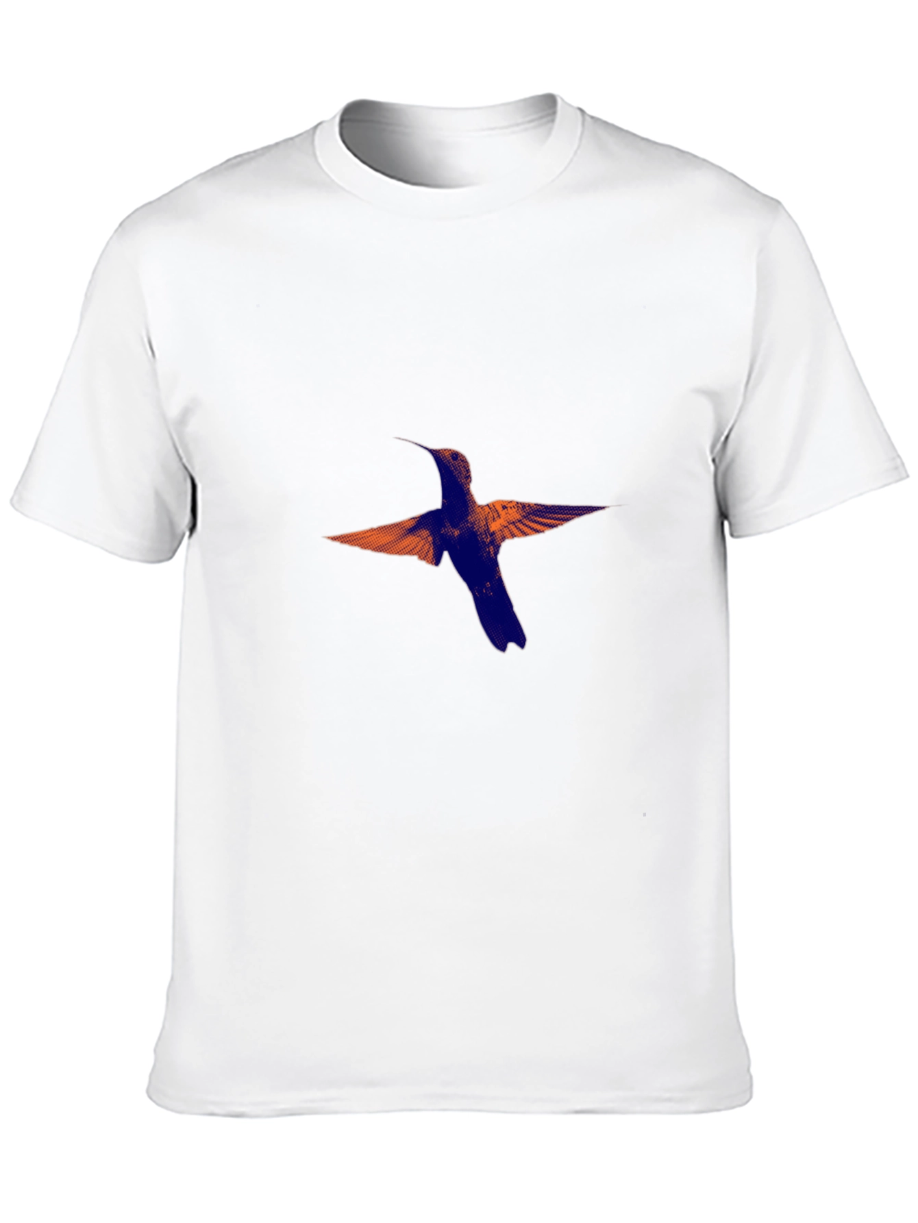 Hummingbird Print Black T-Shirt
