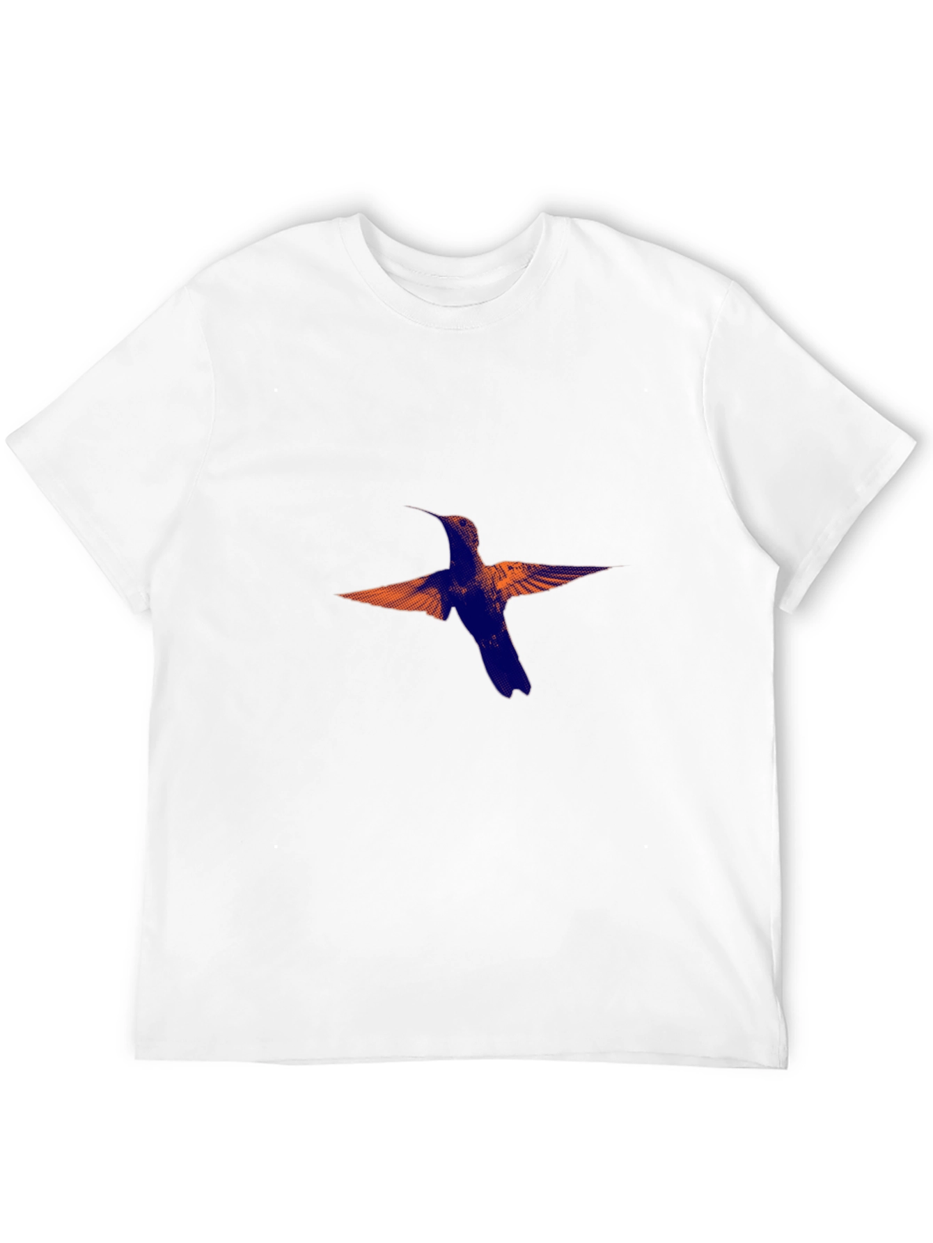 Hummingbird Print Black T-Shirt