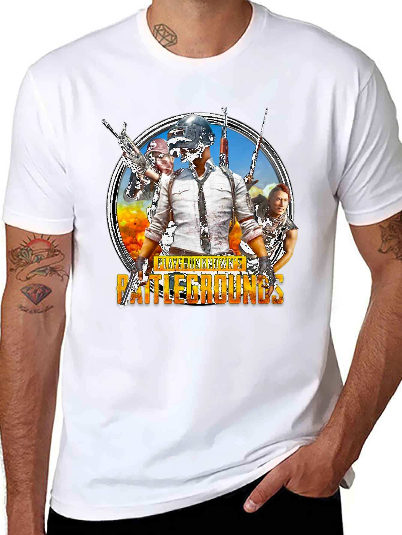 PUBG Battlegrounds Black T-Shirt