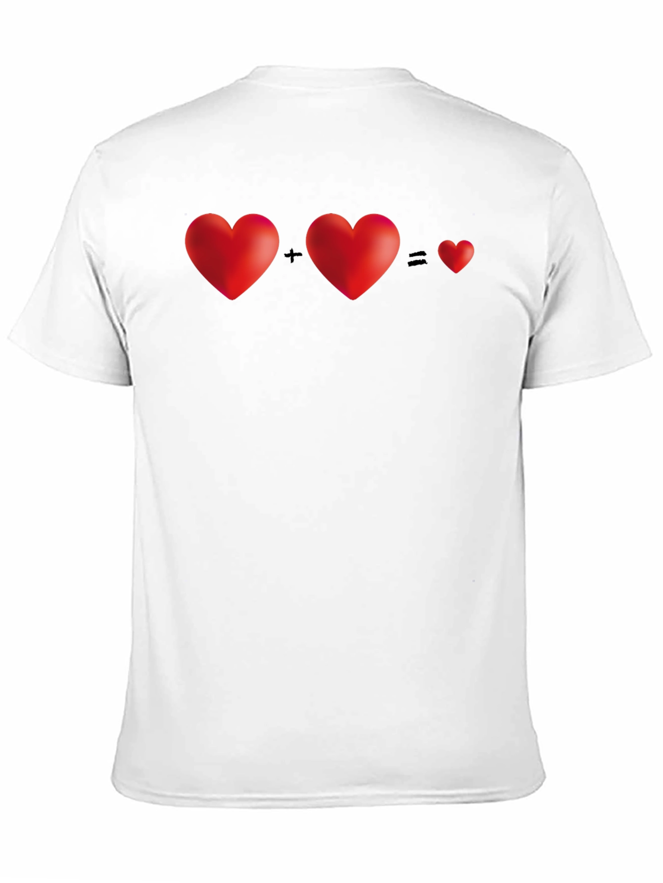 Two Hearts Equal One T-Shirt - Black