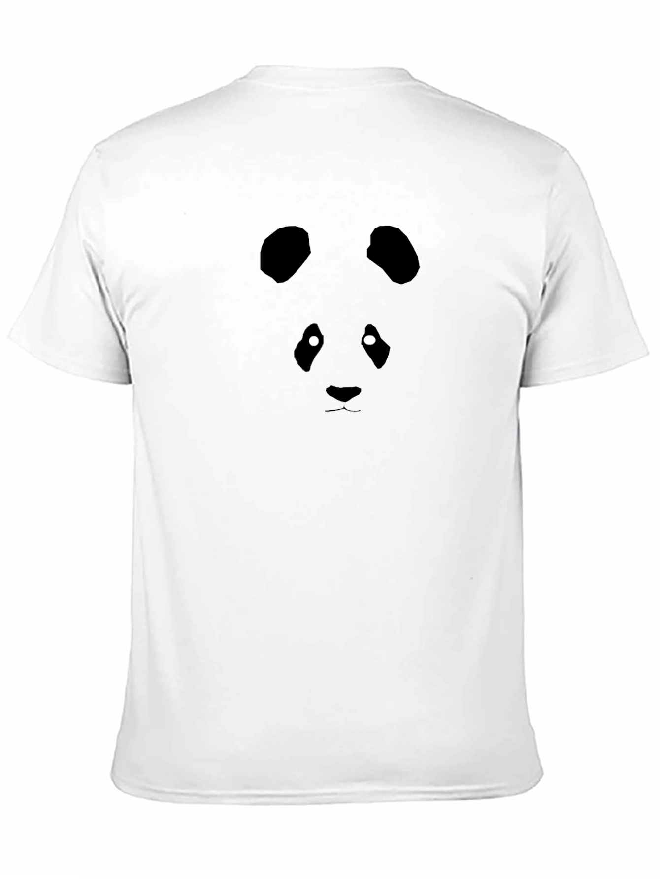 Panda Face Graphic Black T-Shirt
