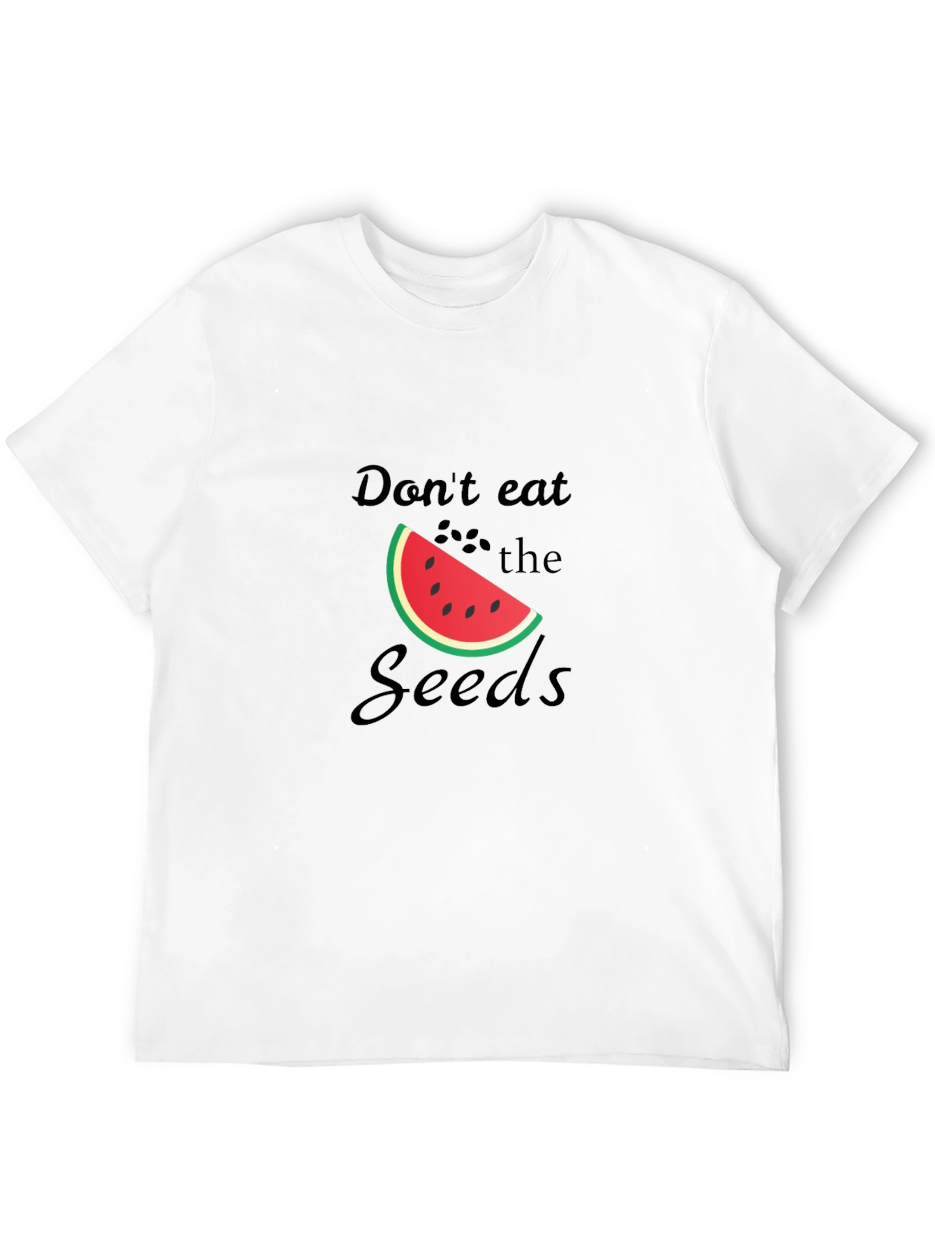 Dont Eat the Seeds Funny Watermelon Graphic Tee
