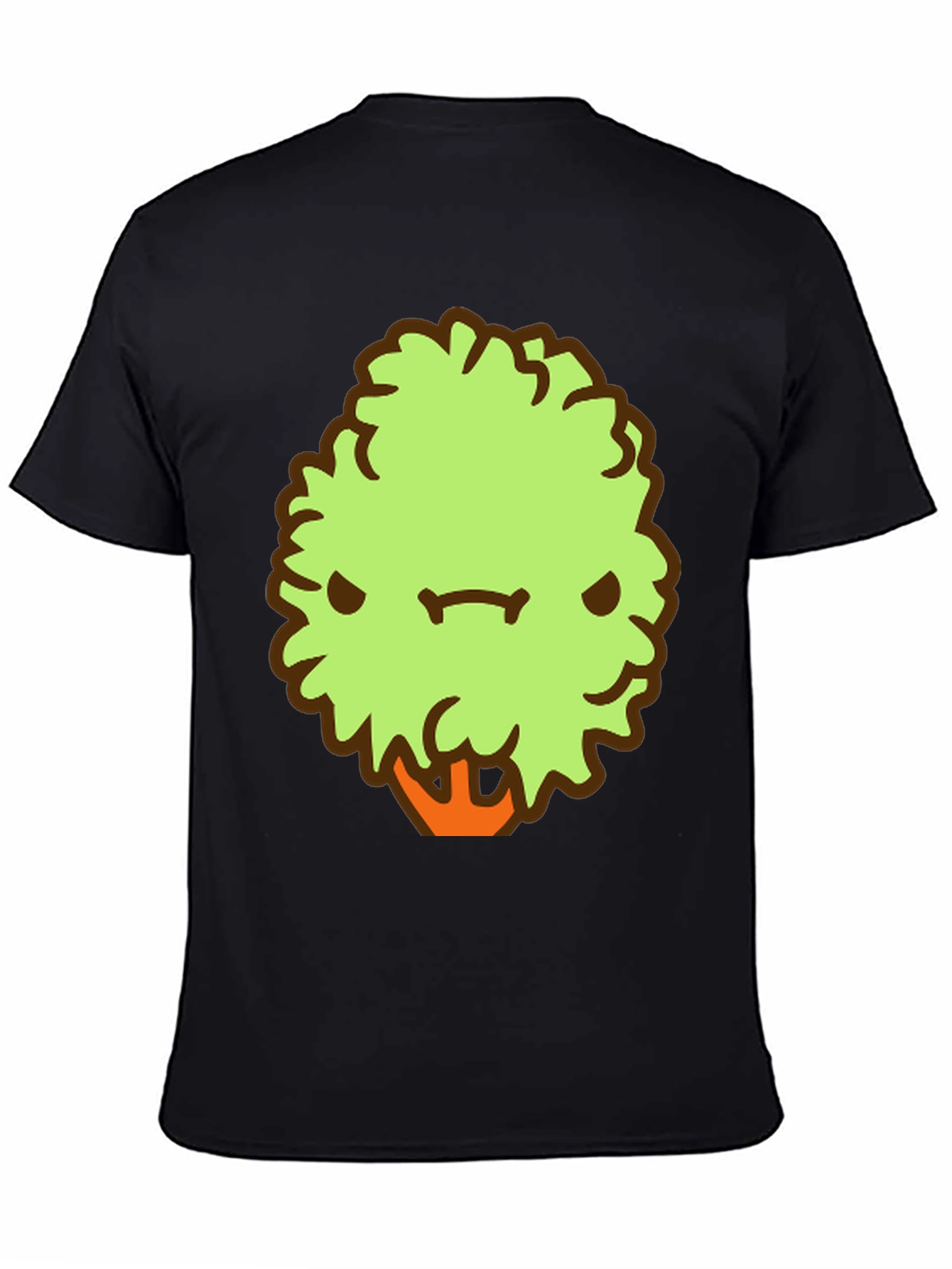 Grumpy Tree Graphic Tee - Mens Black Cotton T-Shirt