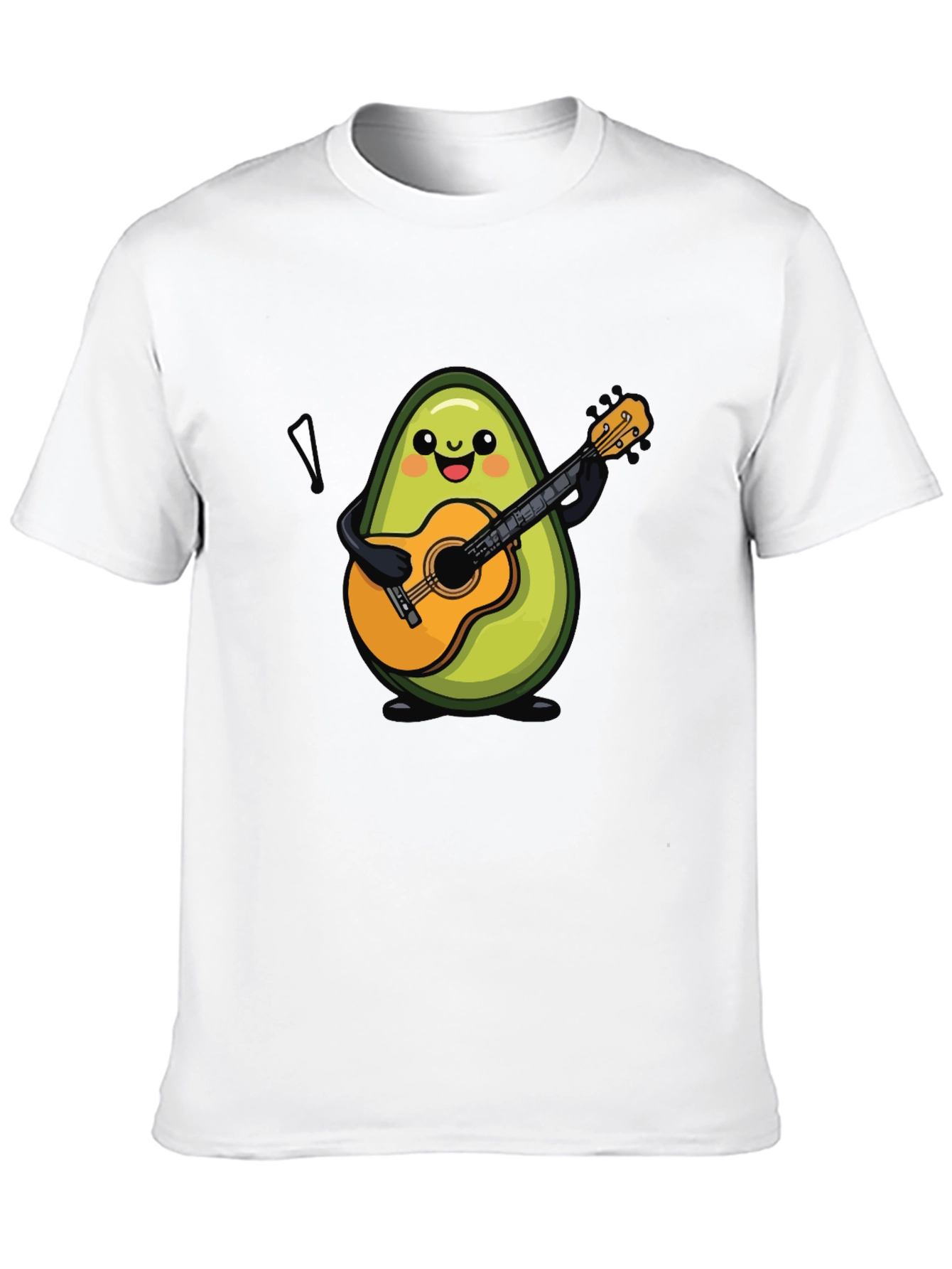 Avocado Guitar Player T-Shirt - Unique & Fun Design