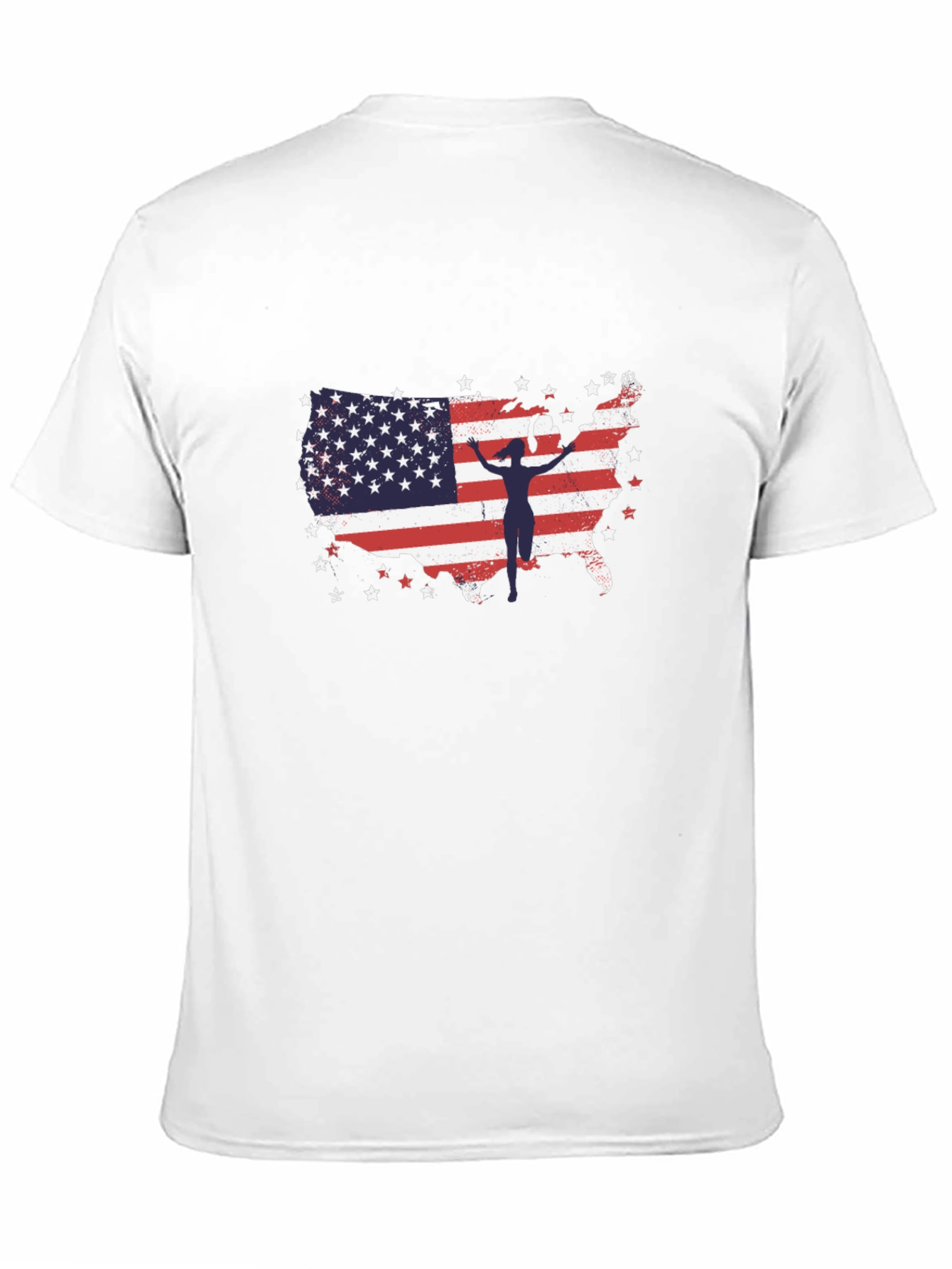 American Flag Gymnast USA Patriotic T-Shirt
